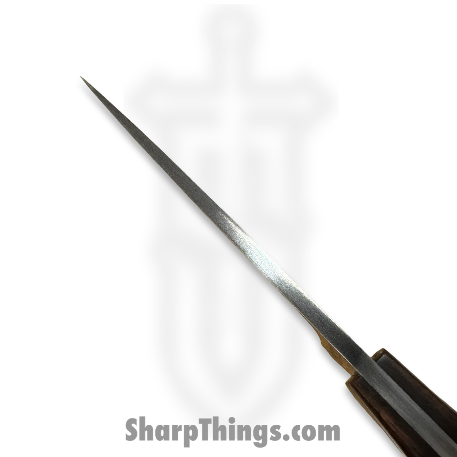 Cave Blades - CB-Trail-DP-IW - Trail Blazer - Fixed Blade Knife - Damascus Drop Point - Ironwood - Brown - Image 5