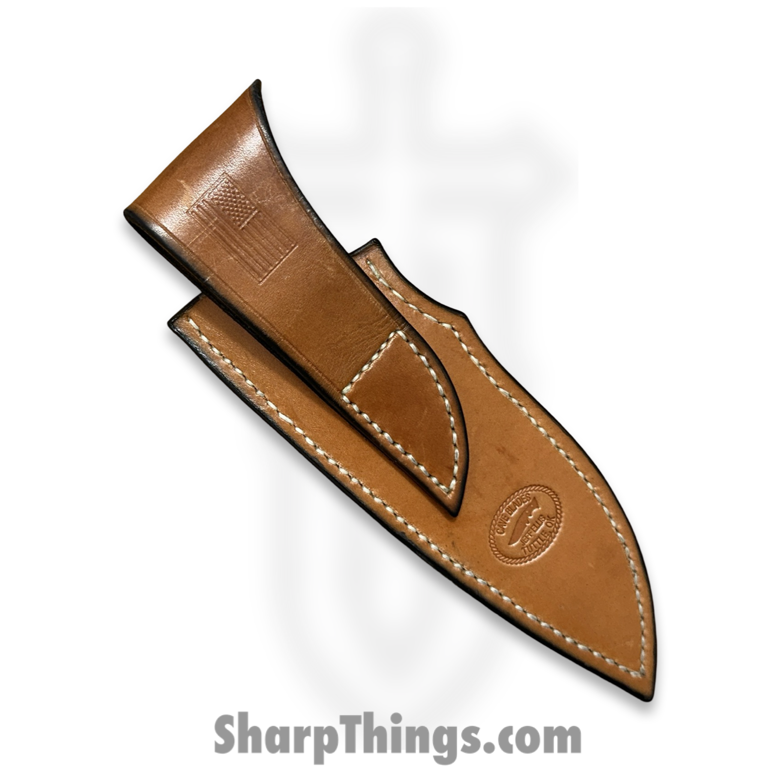 Cave Blades - CB-Trail-DP-IW - Trail Blazer - Fixed Blade Knife - Damascus Drop Point - Ironwood - Brown - Image 3