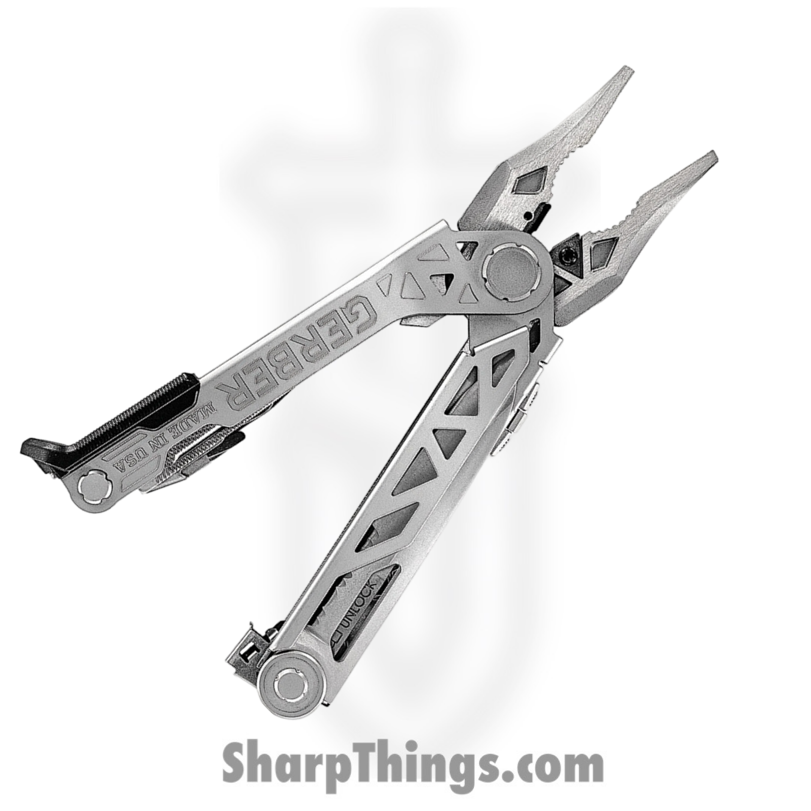 Gerber - G1417 - Center Drive Plus Bits - 420HC Satin Multi - Silver - Image 2