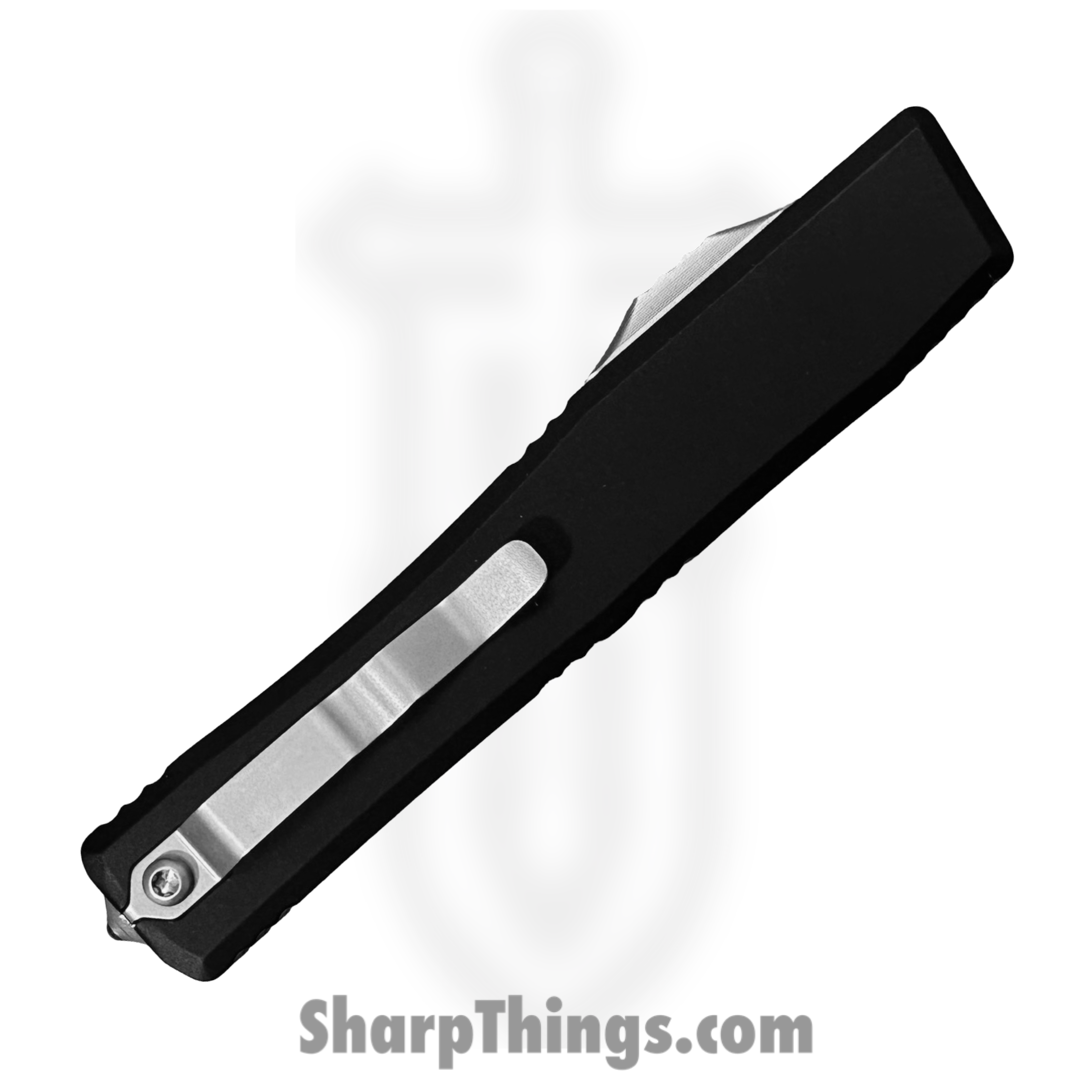 Heretic Knives - H014-2A - NYX - OTF Auto - CPM MagnaCut Stonewash Clip Point - 6061-T6 Aluminum - Black - Image 4