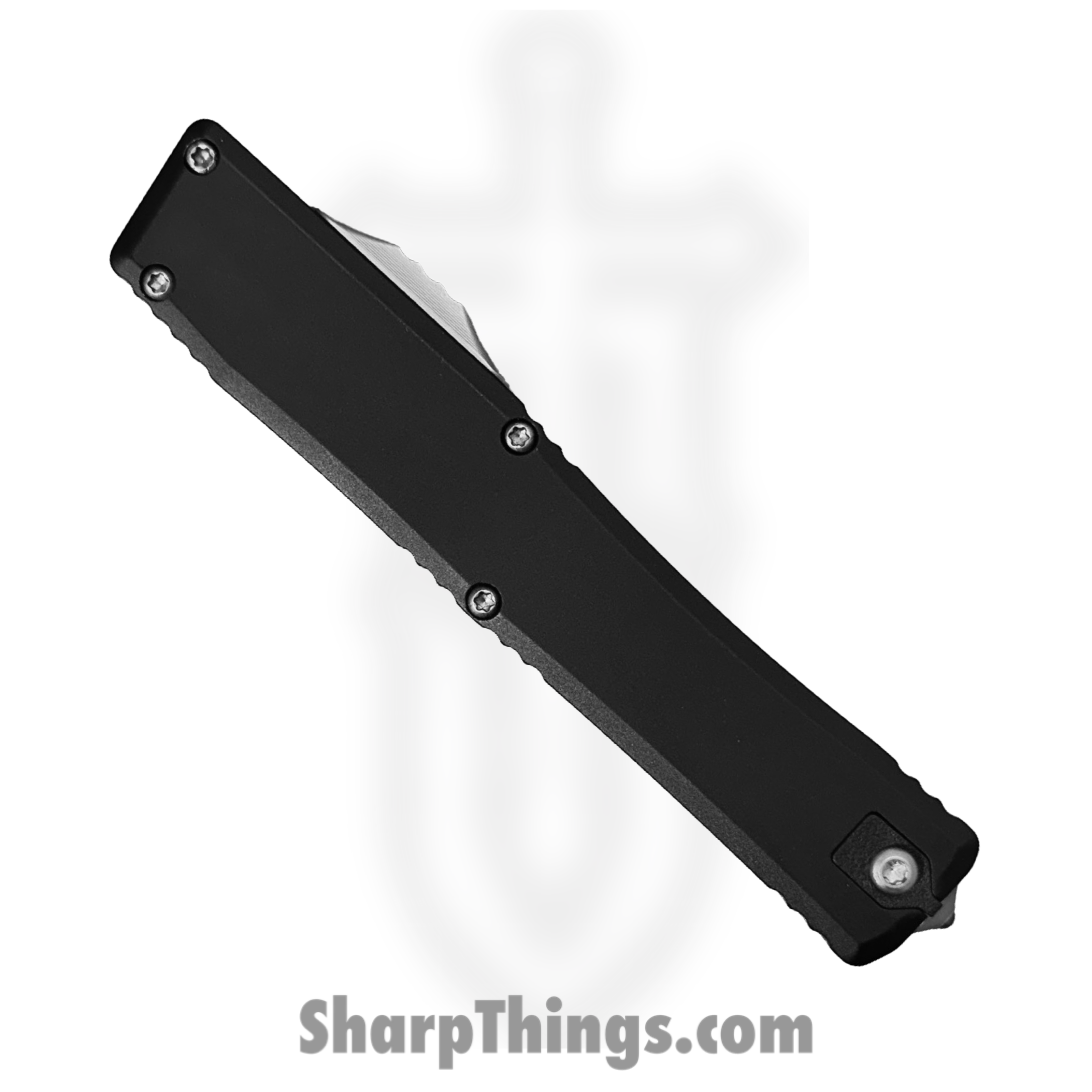 Heretic Knives - H014-2A - NYX - OTF Auto - CPM MagnaCut Stonewash Clip Point - 6061-T6 Aluminum - Black - Image 3