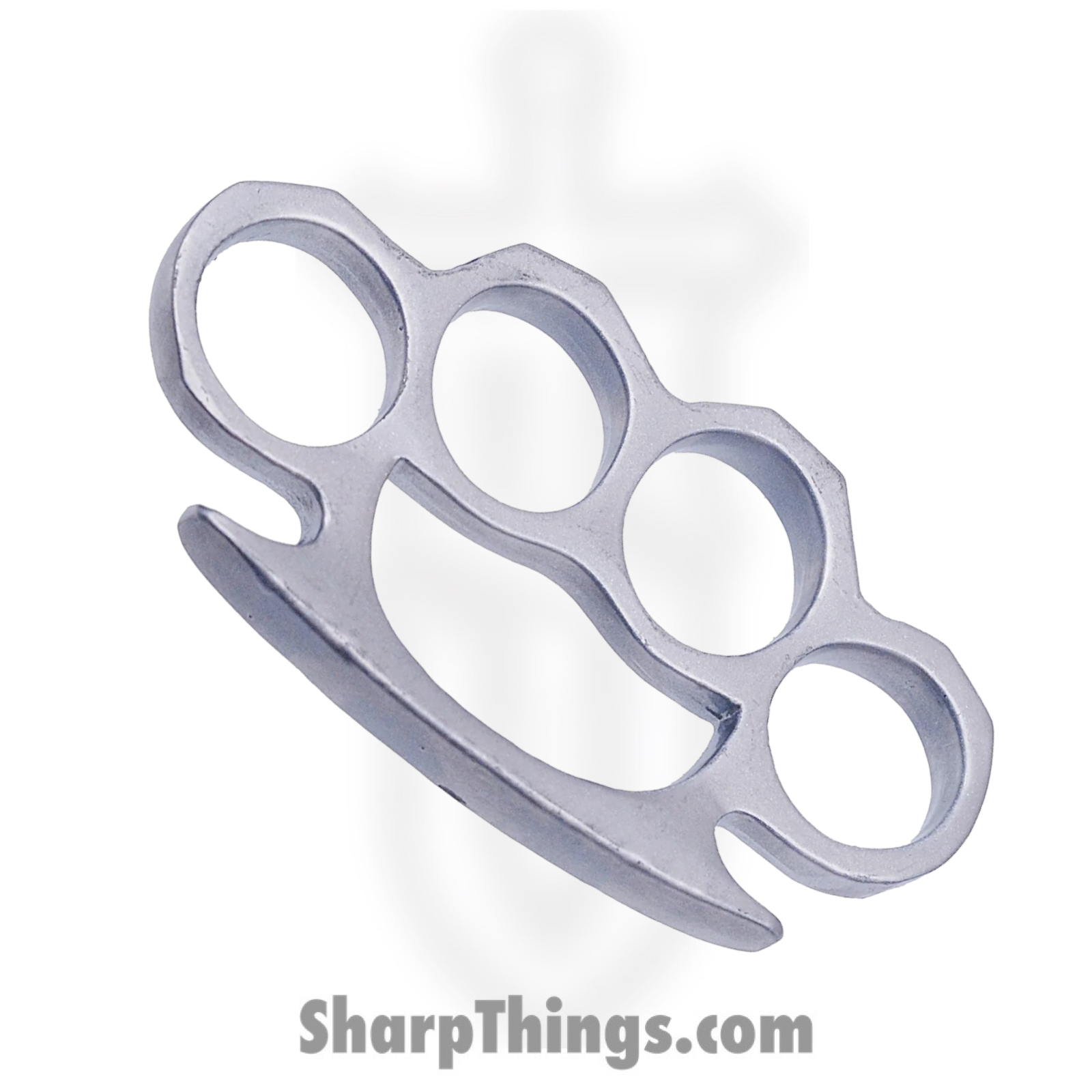 VOC - KN-01-SL - Knuckle Duster Brass Knuckle - Solid Steel - Silver - Image 2