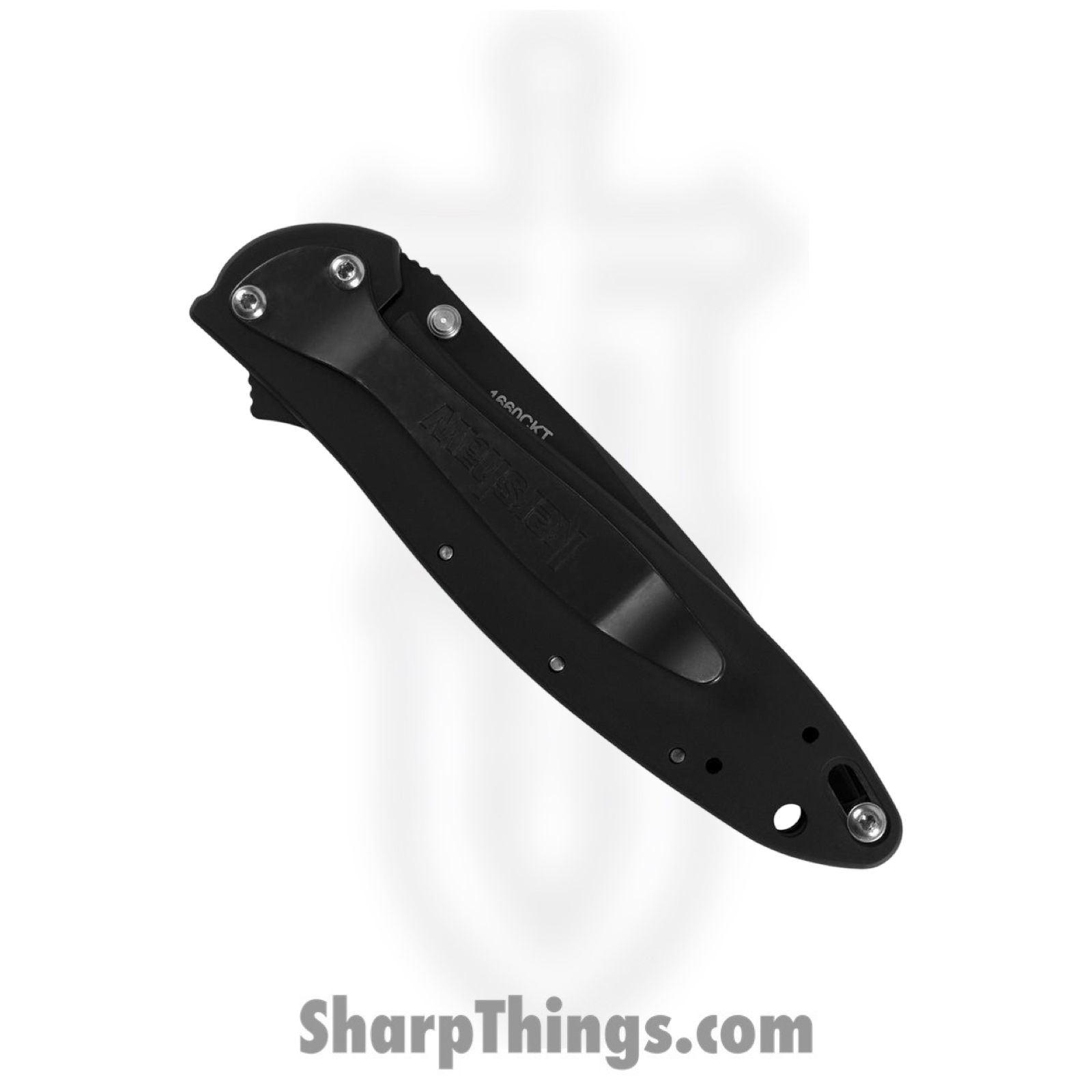 Kershaw - KS1660CKTX - Leek - Assisted Open Knife - 14C28N Coated Extended Tang - 410 Stainless - Black - Image 2