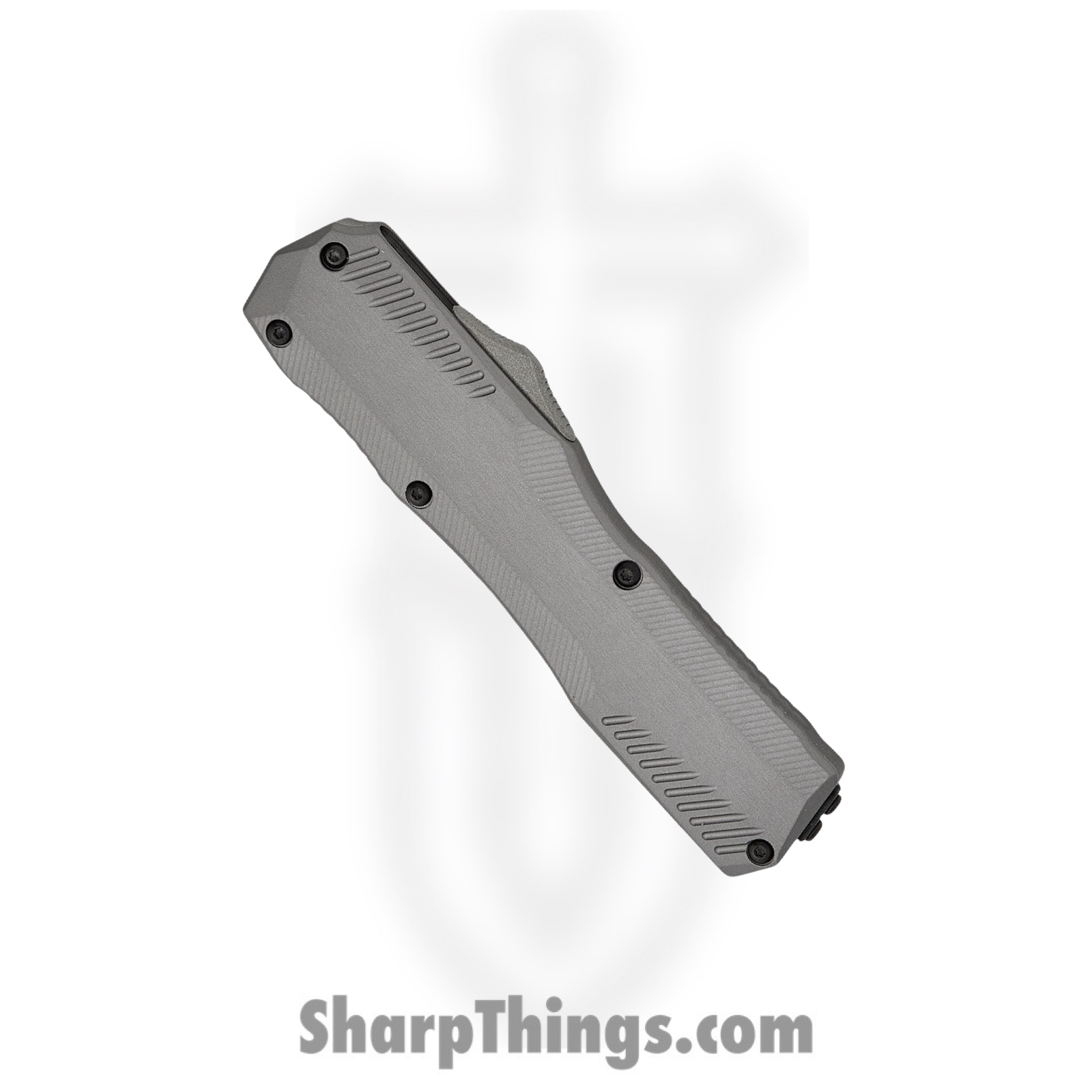 Kershaw - KS9000TGRYSW - Livewire - OTF Auto - CPM MagnaCut Stonewash Tanto - 6061-T6 Aluminum - Gray - Image 3