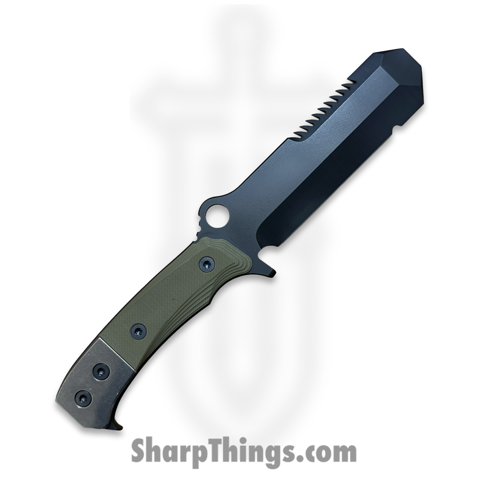 Medford Knife and Tool - MK0743PQ-10KO-SPQ3-Q4 - USMC EOD - Fixed Blade Knife - 3V DLC Multi Tool - G10 - OD Green - Image 2