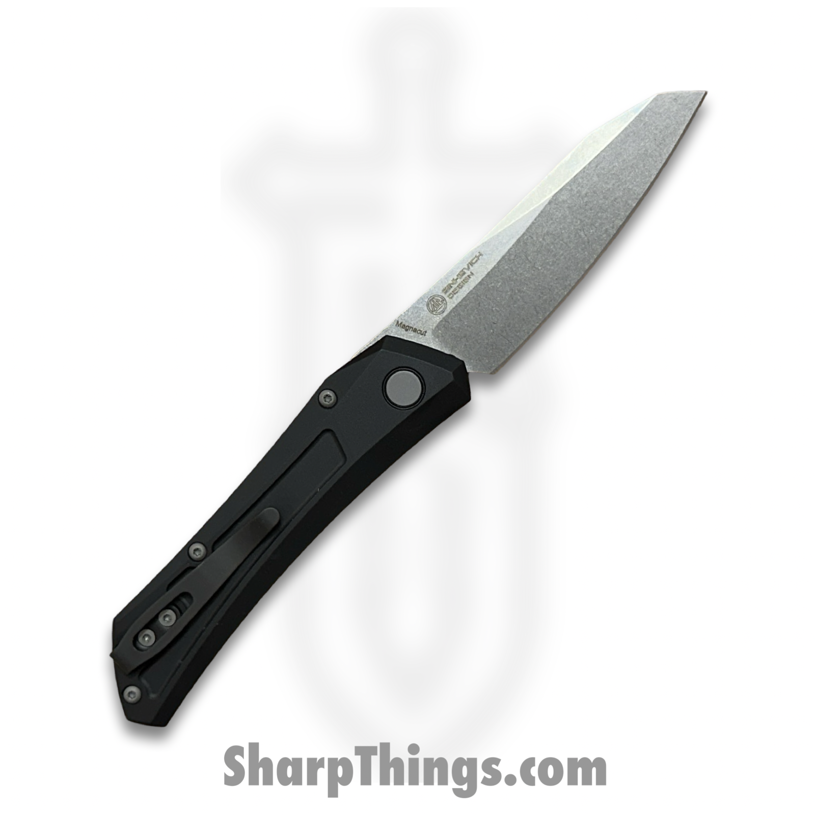 ProTech - DS101 - Oligarch - Automatic Knife - CPM MagnaCut Stonewash Spear Point - 6061-T6 Aluminum - Black - Image 2