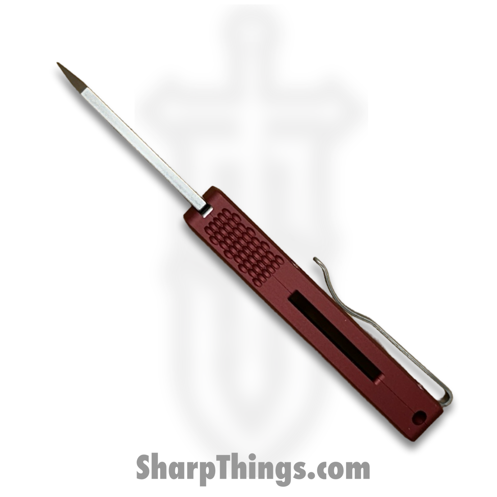ProTech - R5401-Red - Runt 5 - Automatic Knife - CPM MagnaCut Stonewash Reverse Tanto - 6061-T6 Aluminum - Red - Image 5