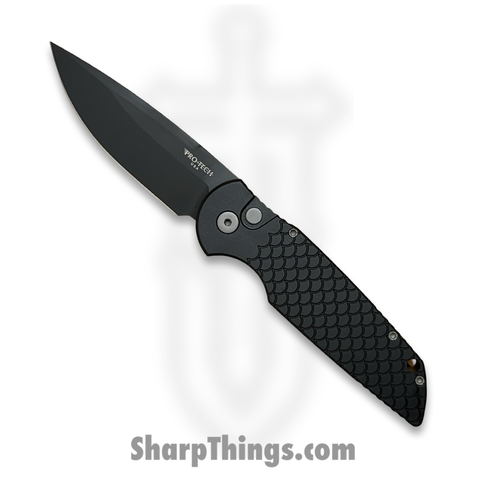 ProTech - TR-3 X1 MC - Tactical Response 3 - Automatic Knife - CPM MagnaCut Coated Drop Point - 6061-T6 Aluminum - Black