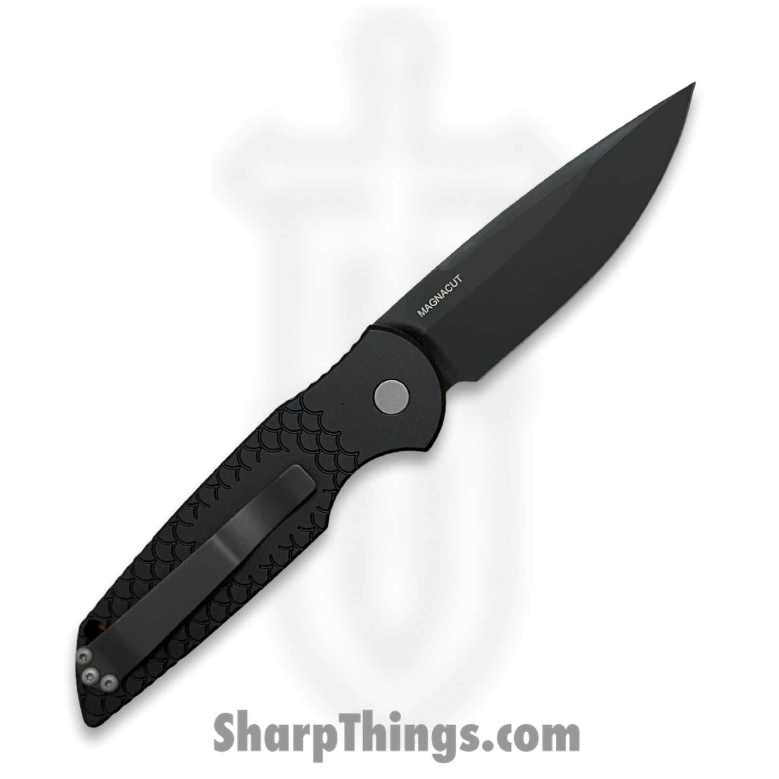 ProTech - TR-3 X1 MC - Tactical Response 3 - Automatic Knife - CPM MagnaCut Coated Drop Point - 6061-T6 Aluminum - Black - Image 2