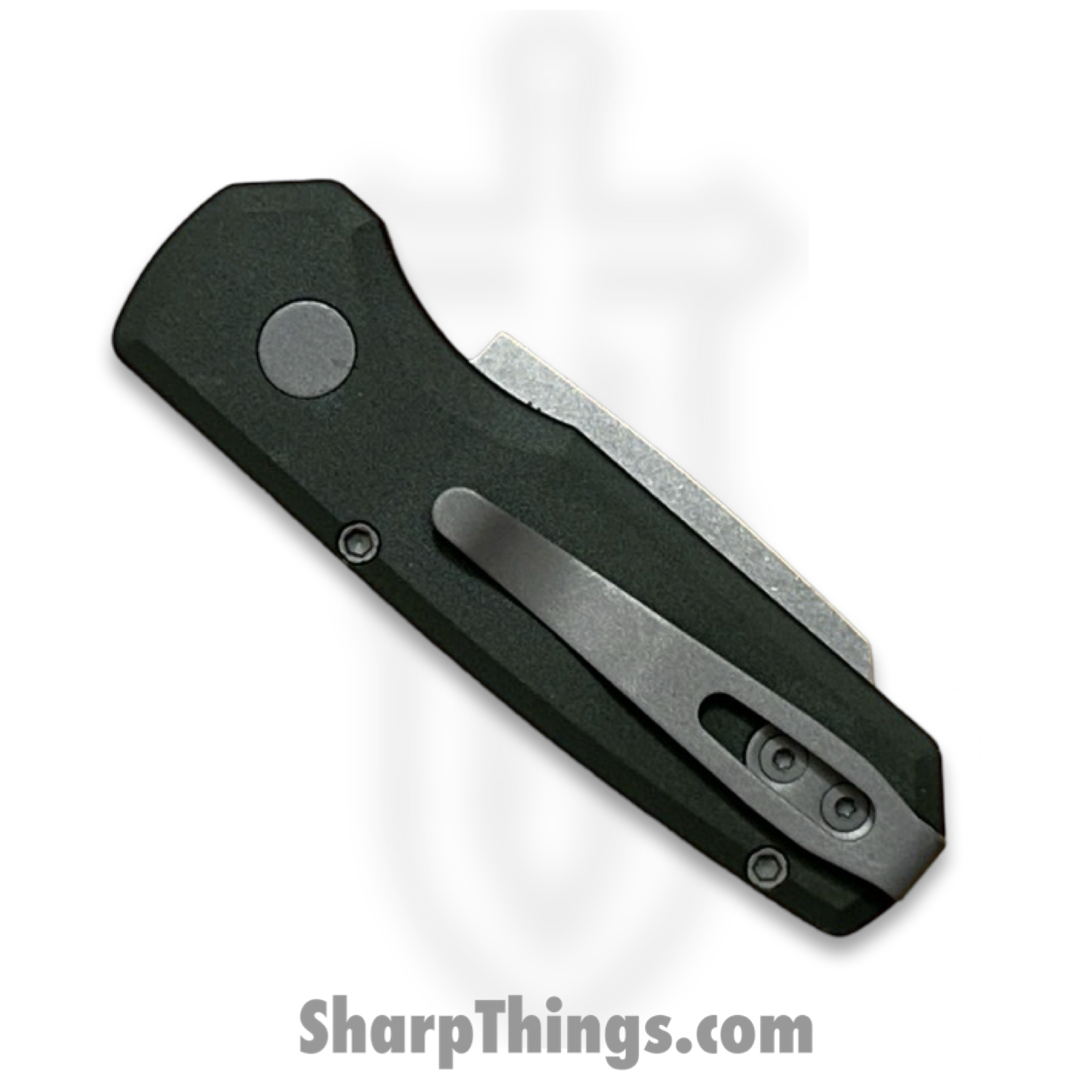 ProTech - R5401-Green - Runt 5 - Automatic Knife - CPM MagnaCut Stonewash Reverse Tanto - 6061-T6 Aluminum - Green - Image 5