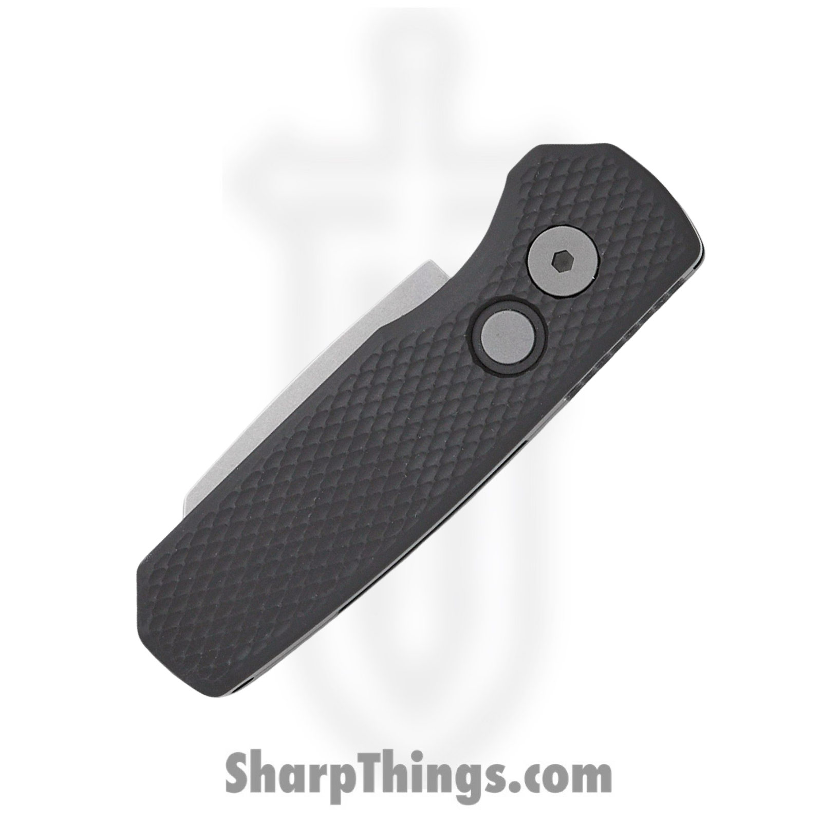ProTech - R5405 - Runt 5 - Automatic Knife - Magnacut Stonewash Reverse Tanto - Aluminum - Black - Image 3