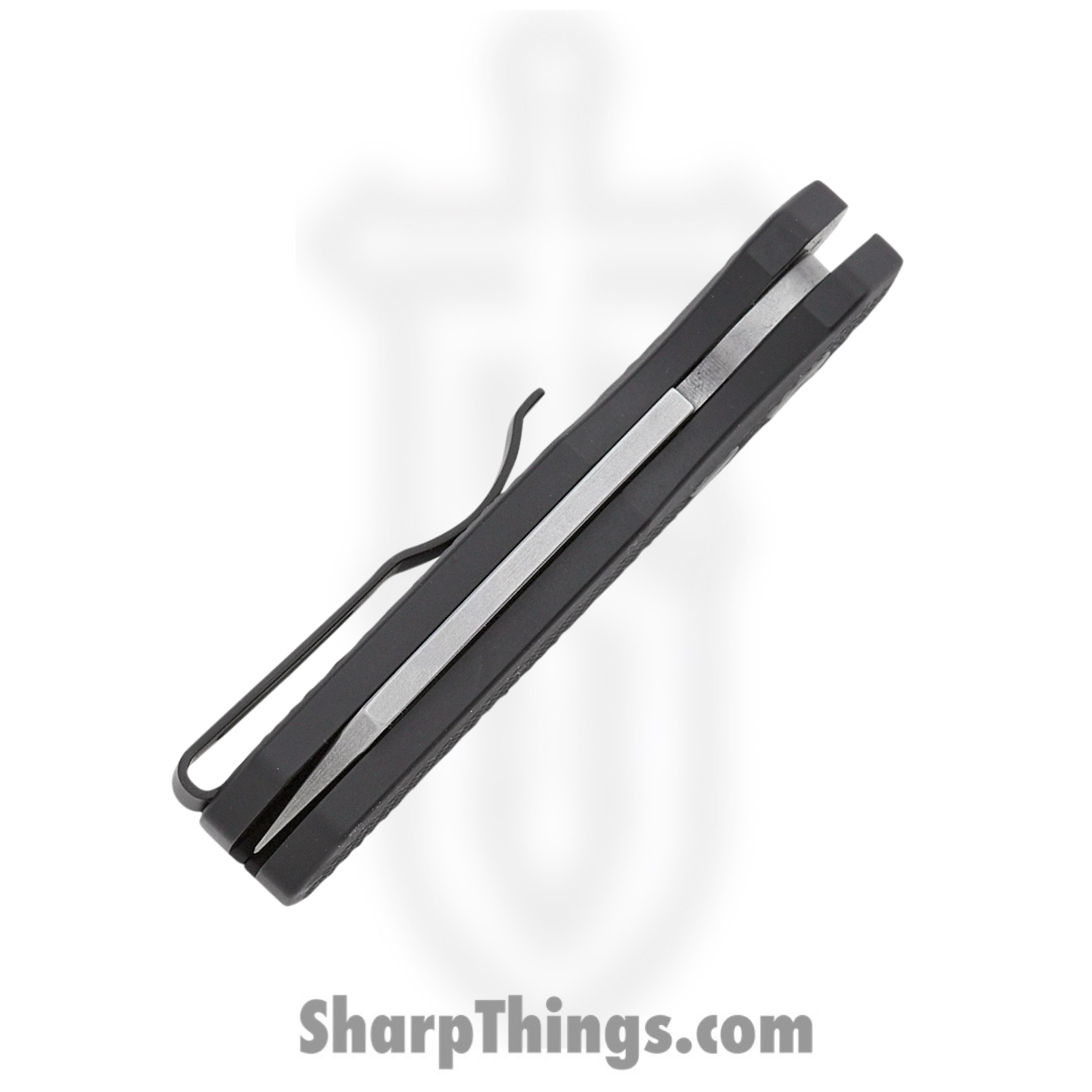 ProTech - R5405 - Runt 5 - Automatic Knife - Magnacut Stonewash Reverse Tanto - Aluminum - Black - Image 5