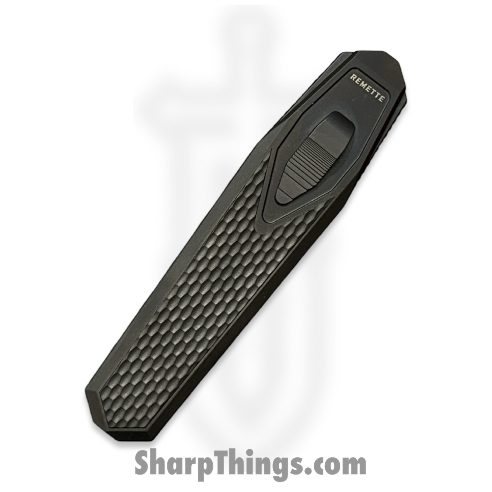 Remette - ZL101A6 - RT Swordfish - OTF Gravity Knife - Black Pearl DLC M390 Tanto - Sleek Style - Jigged Titanium w Carbon Fiber Inlay - Black - Image 9