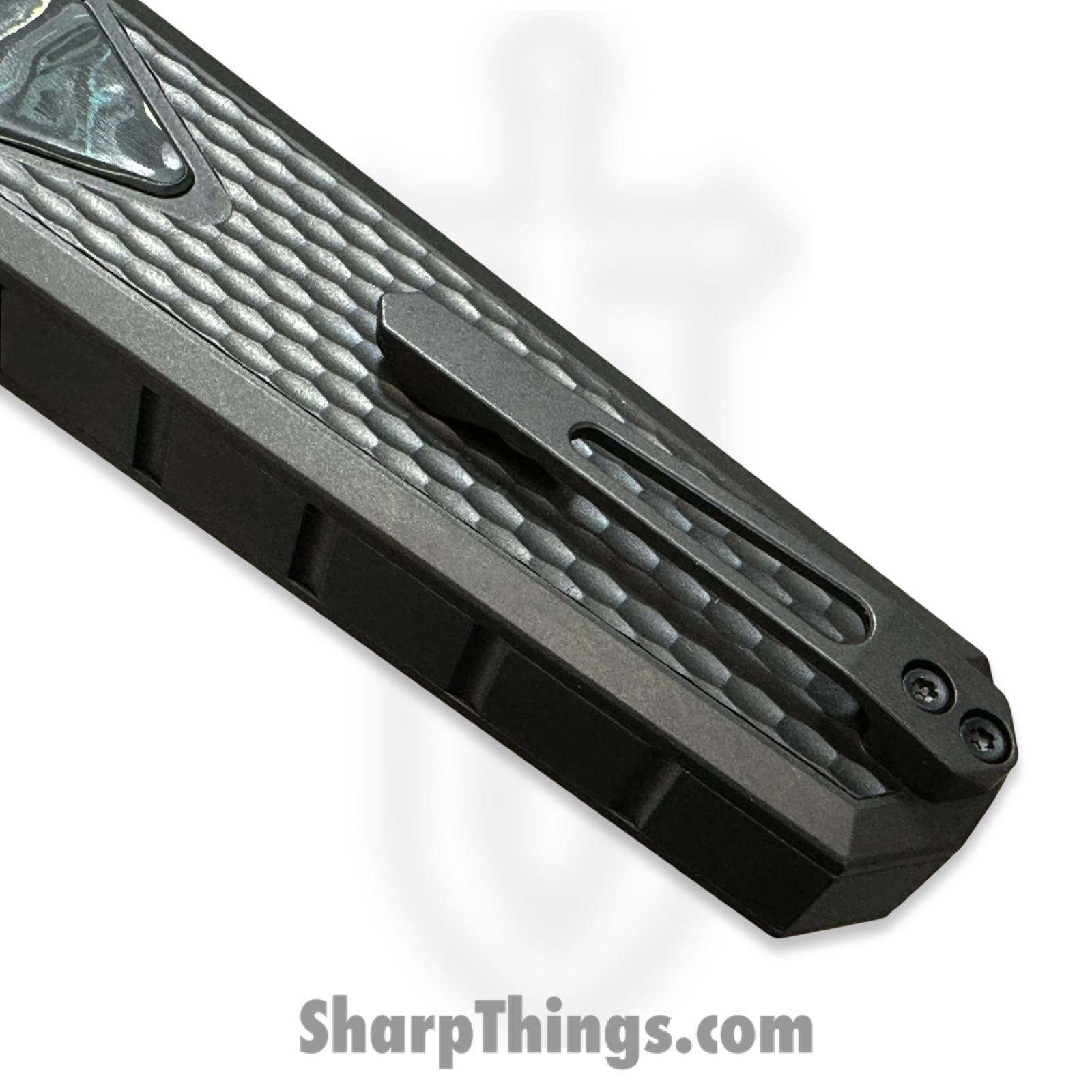 Remette - ZL101A6 - RT Swordfish - OTF Gravity Knife - Black Pearl DLC M390 Tanto - Sleek Style - Jigged Titanium w Carbon Fiber Inlay - Black - Image 6