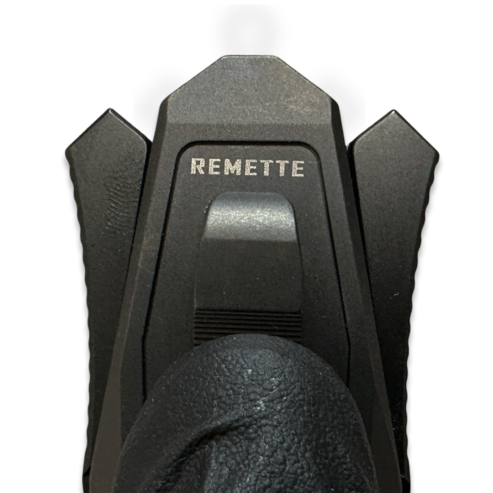 Remette - ZL101B5 - RT Swordfish - OTF Gravity Knife - Black Pearl DLC M390 Clip Point - Flair Style - Pattern Ti w CF Inlay - Black - Image 6