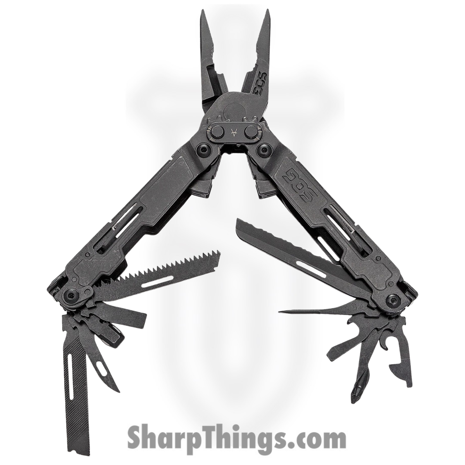 SOG - SOGPA2002CP - PowerAccess Deluxe Multi-Tool and 12-Piece Bit Kit - Stainless - Black