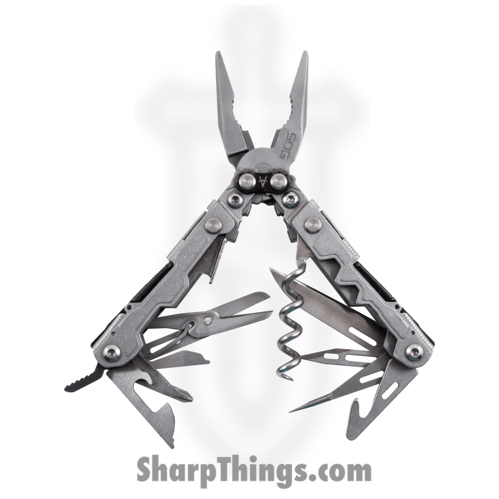 SOG - SOGPL1001CP - PowerLitre Multi-Tool - Stonewash - Stainless - Natural