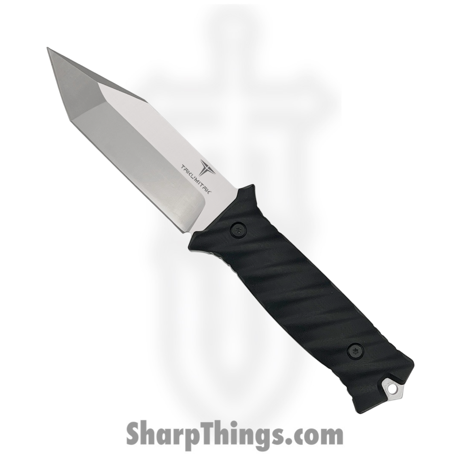 Takumitak - TKF201SL - Fulcrum - Fixed Blade Knife - D2 Polished Tanto - G10 - Black