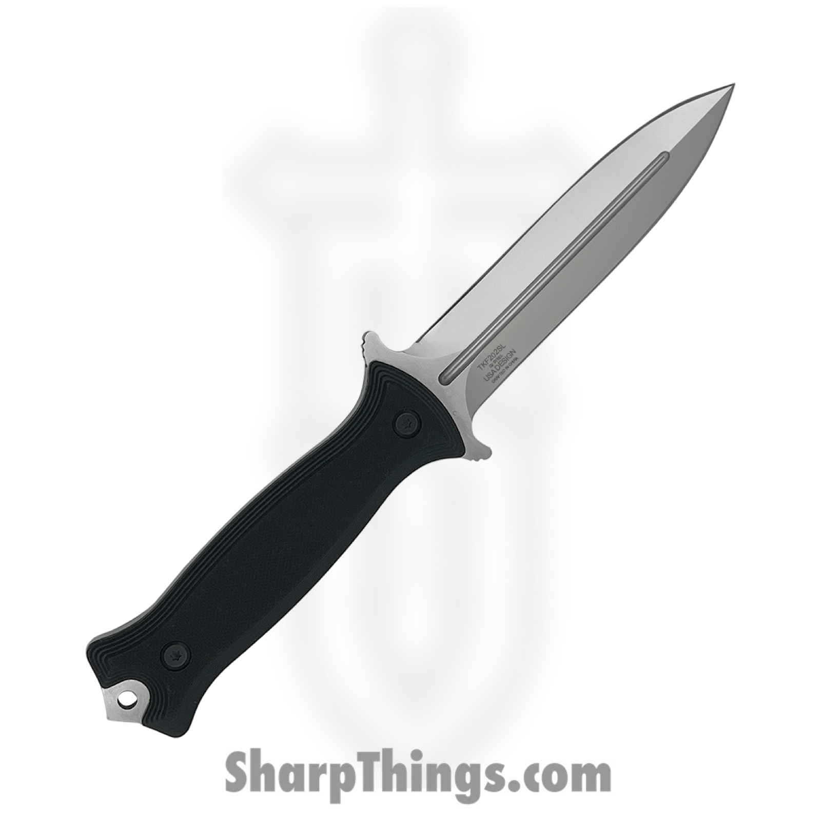 Takumitak - TKF202SL - Havoc - Fixed Blade Knife - D2 Polished Spear Point - G10 - Black - Image 2