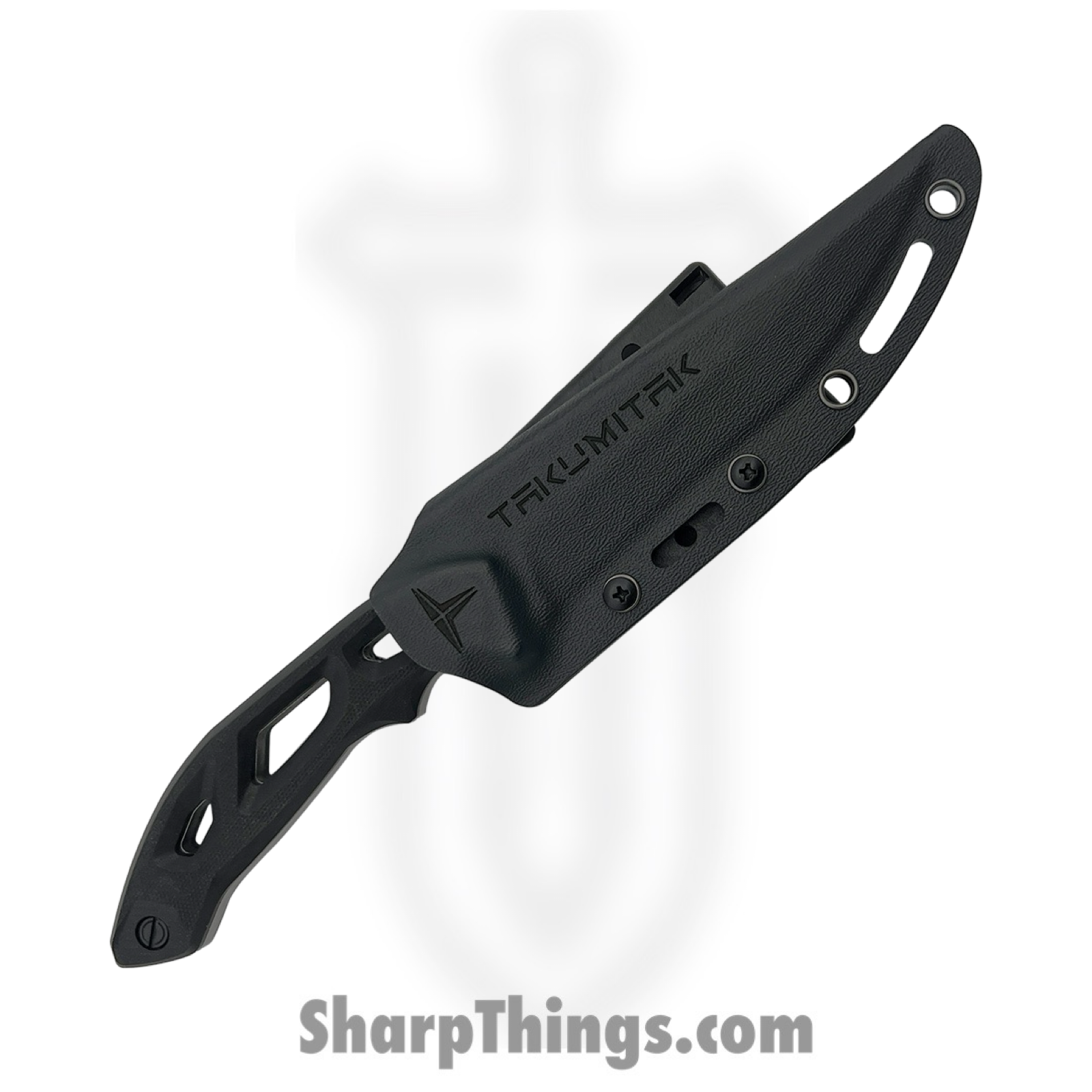 Takumitak - TKF209SW - Unhinged - Fixed Blade Knife - D2 Stonewash Recurve - G10 - Black - Image 3