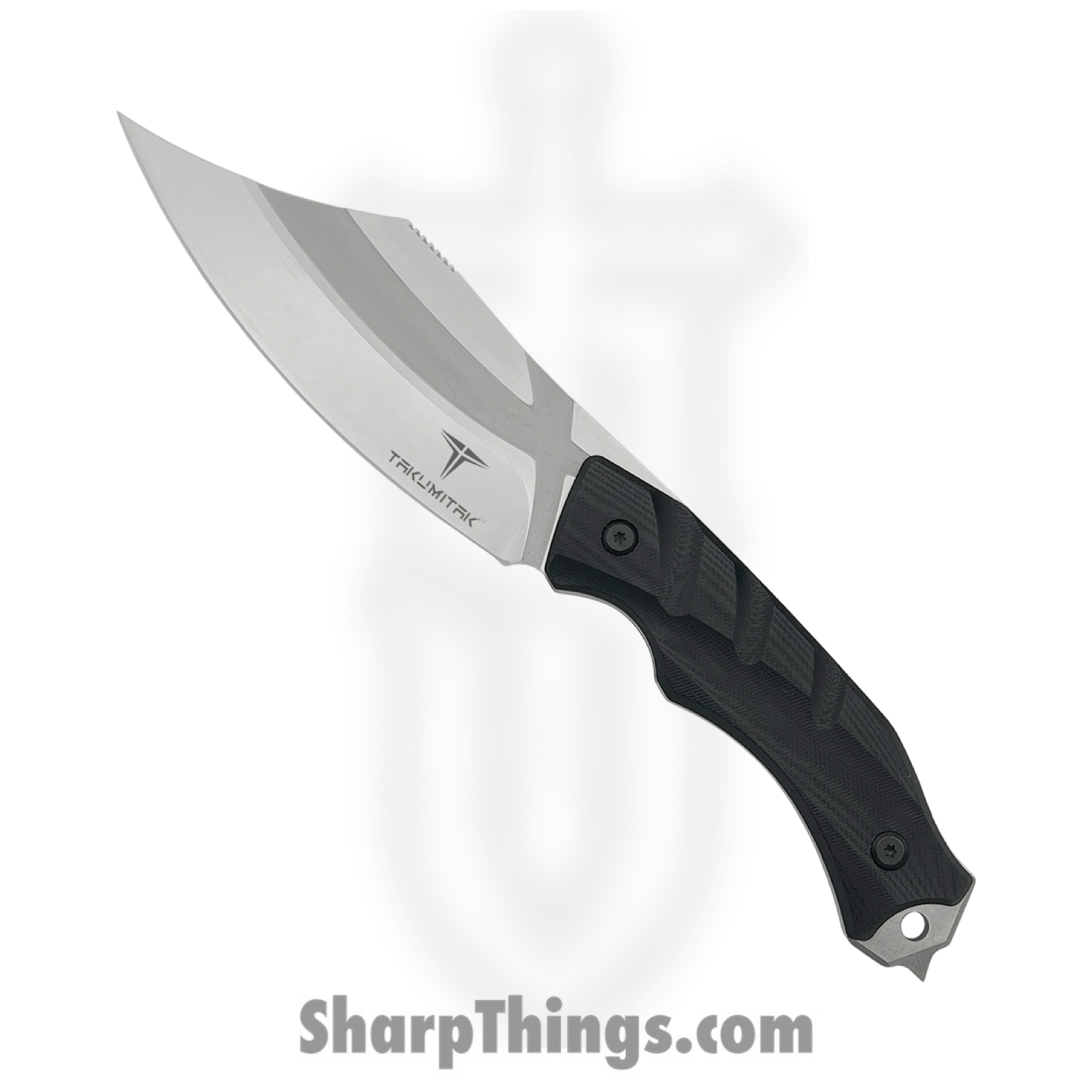 Takumitak - TKF210SL - Alert - Fixed Blade Knife - D2 Polished Clip Point - G10 - Black