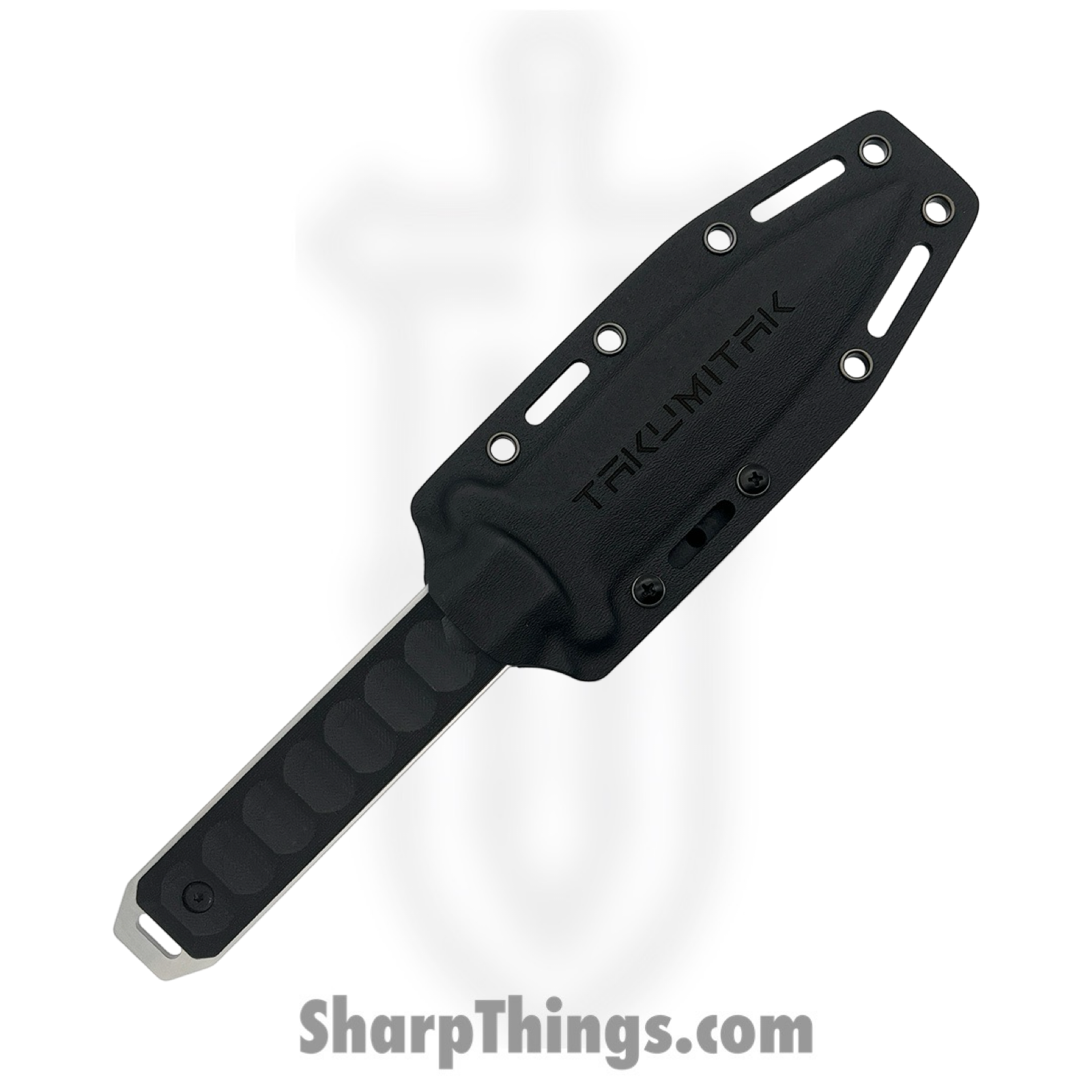 Takumitak - TKF214SL - Hitter - Fixed Blade Knife - D2 Polished Spear Point - G10 - Black - Image 3