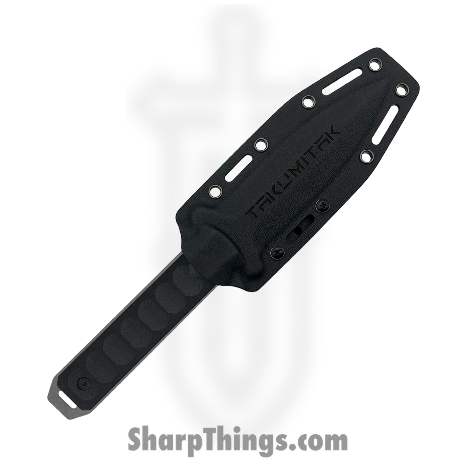 Takumitak - TKF214SW - Hitter - Fixed Blade Knife - D2 Stonewash Spear Point - G10 - Black - Image 3