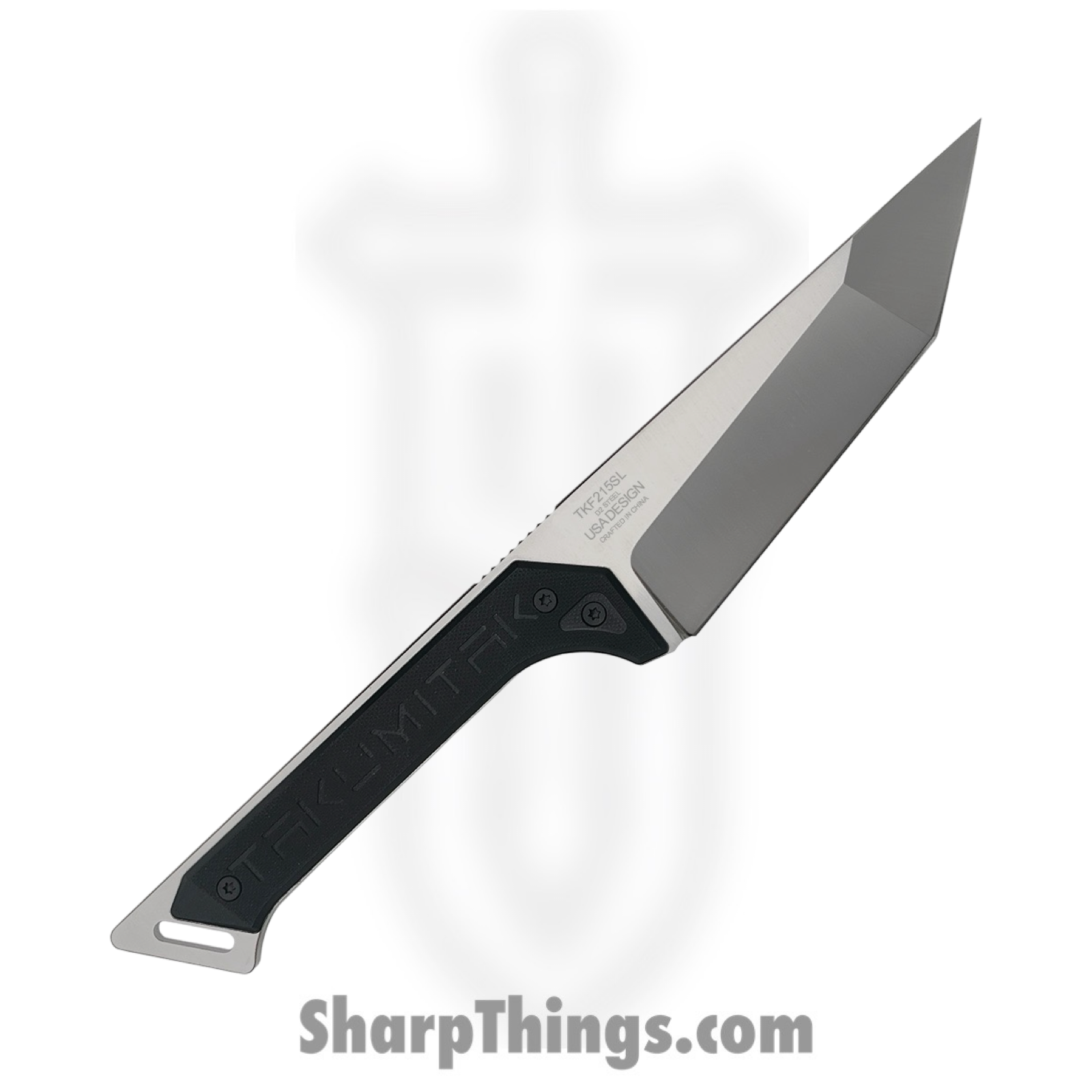 Takumitak - TKF215SL - Charge - Fixed Blade Knife - D2 Polished Tanto - G10 - Black - Image 2