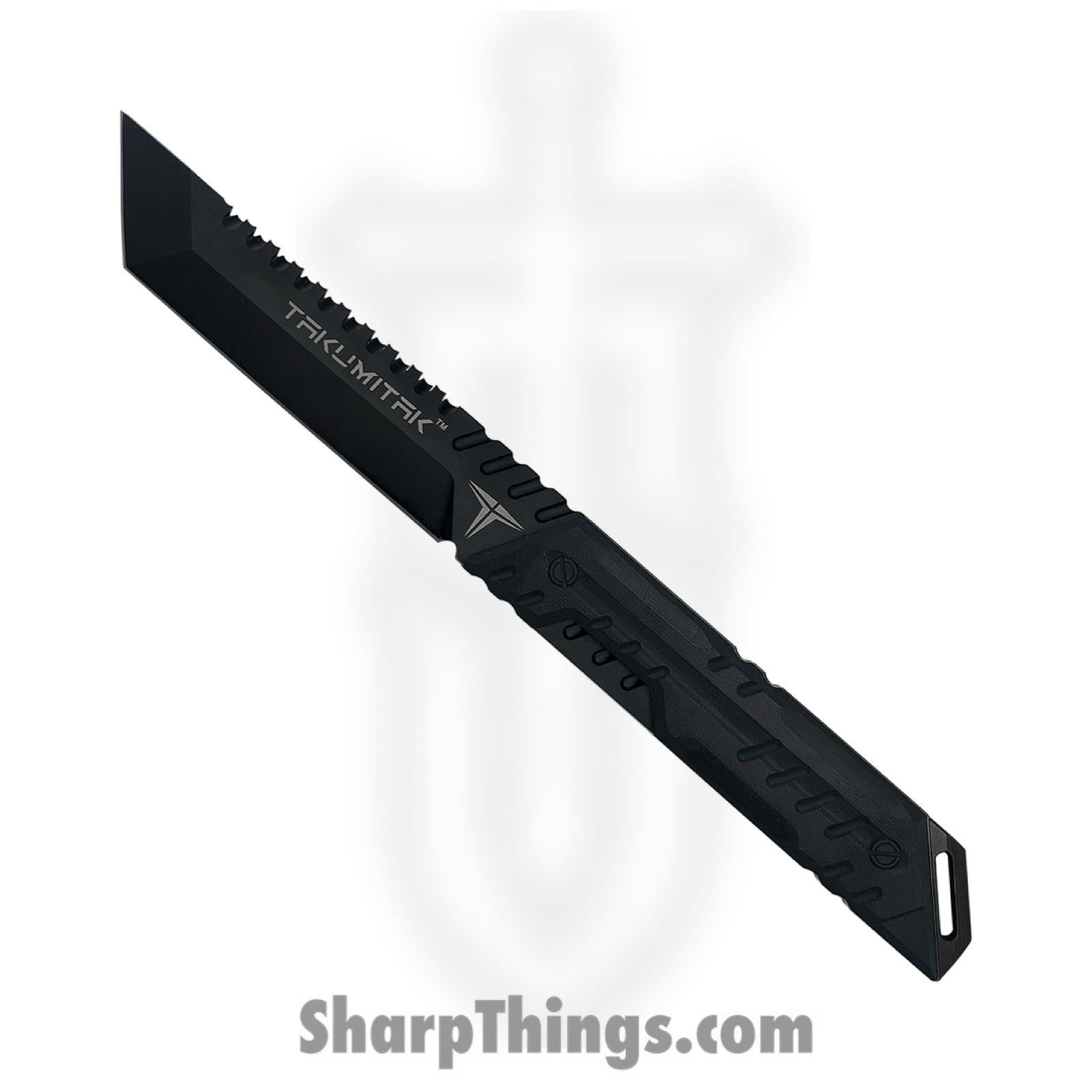 Takumitak - TKF216BK - Solution - Fixed Blade Knife - D2 Blackwash Tanto - G10 - Black