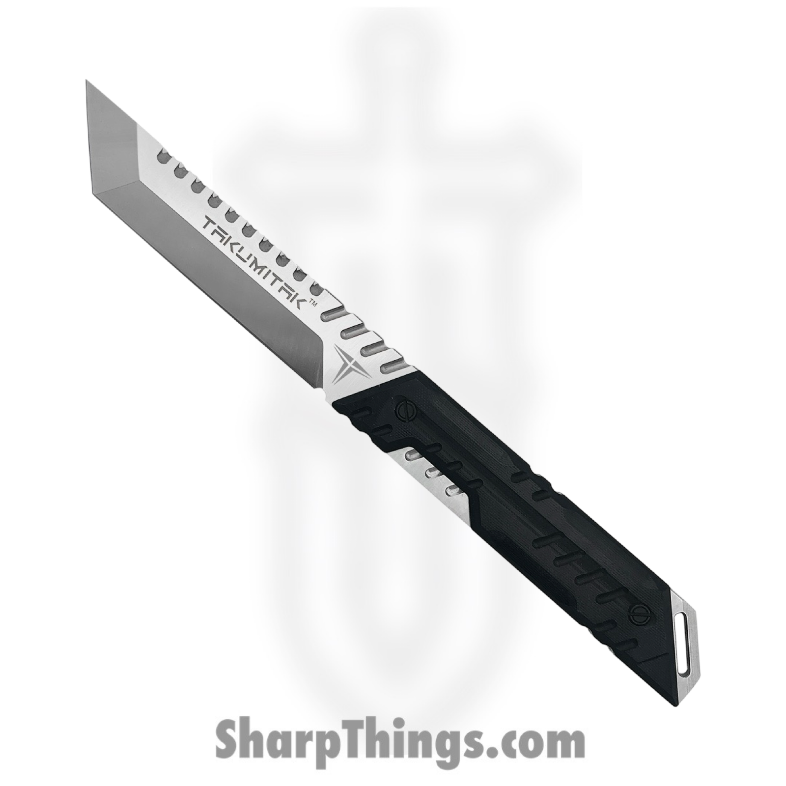 Takumitak - TKF216SL - Solution - Fixed Blade Knife - D2 Polished Tanto - G10 - Black