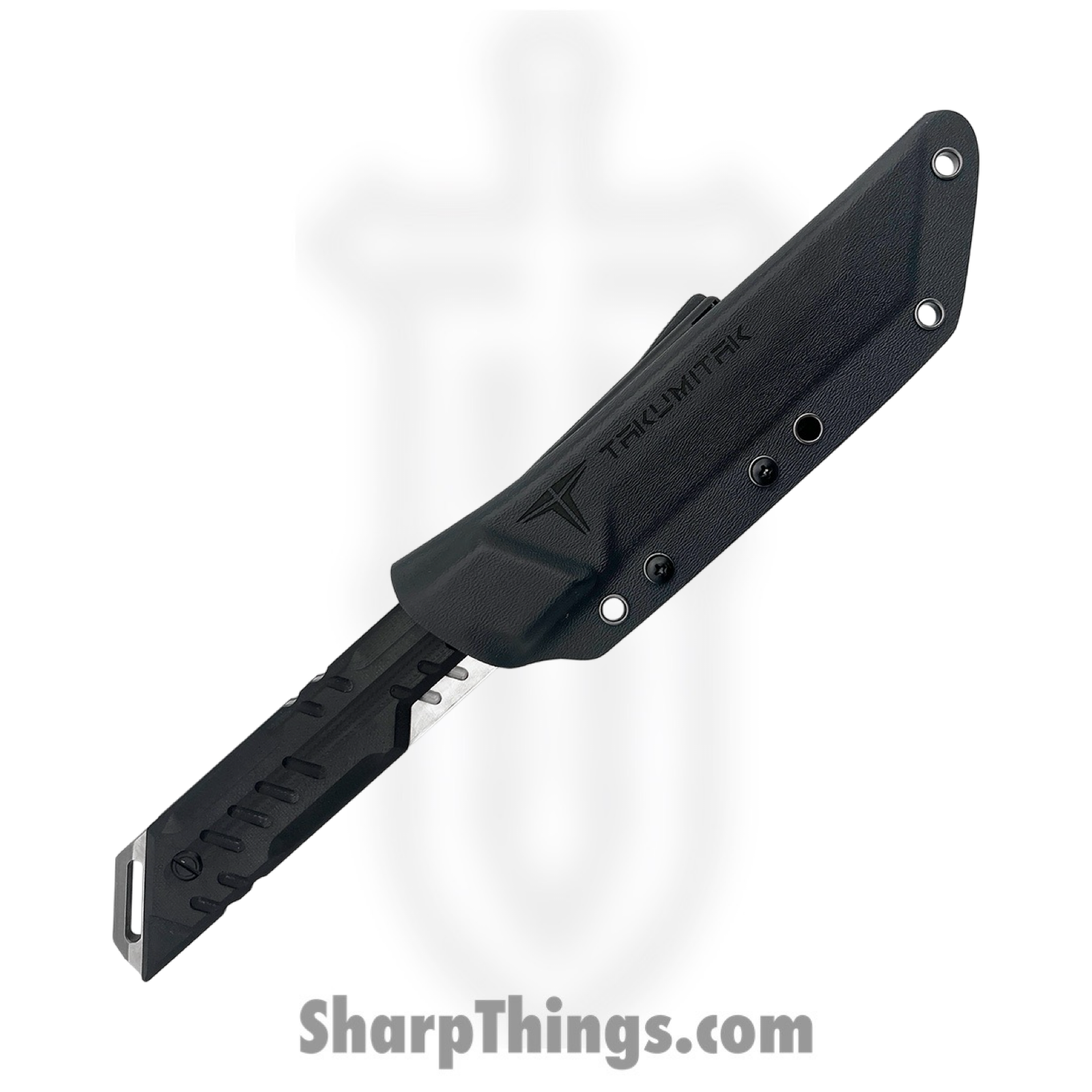 Takumitak - TKF216SL - Solution - Fixed Blade Knife - D2 Polished Tanto - G10 - Black - Image 3