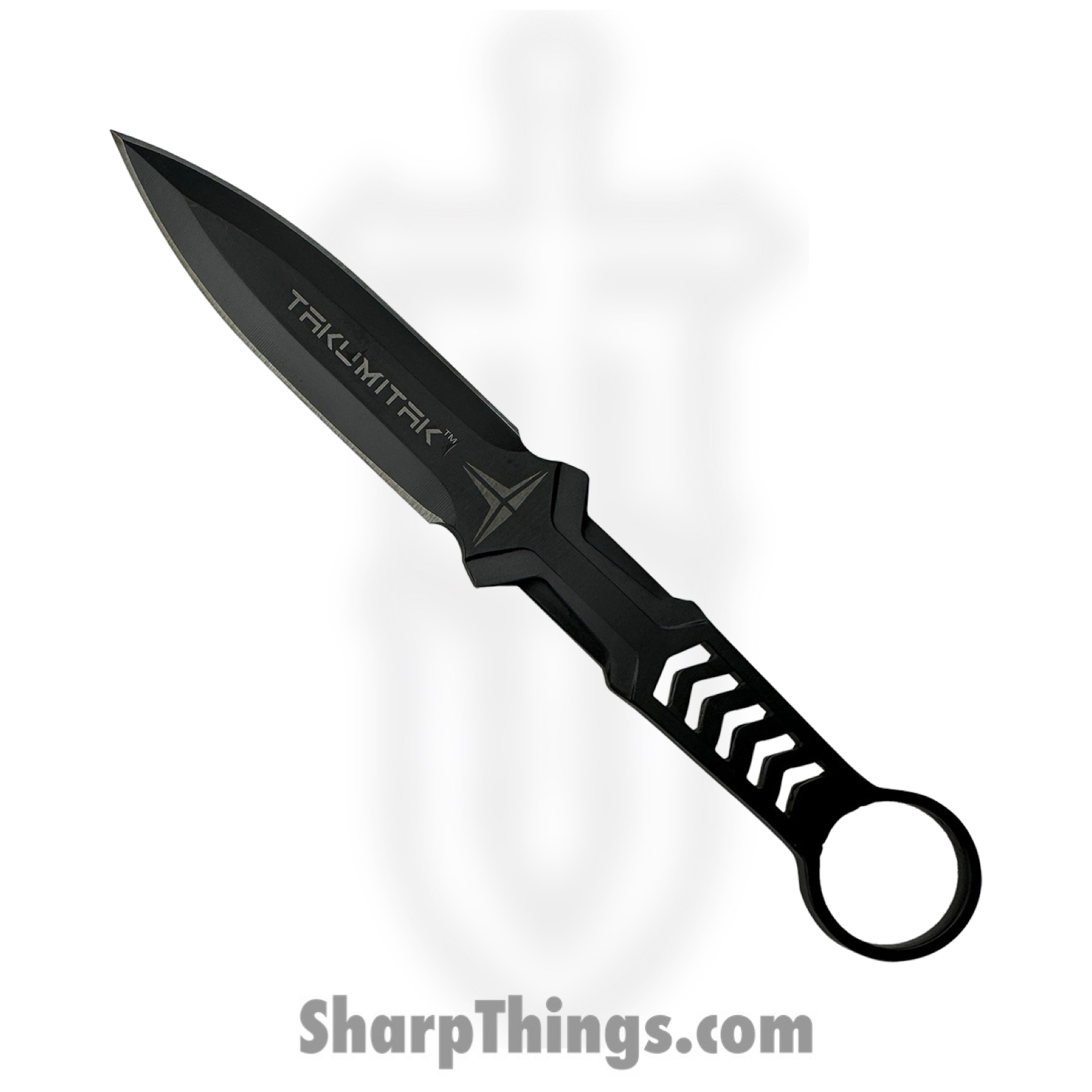 Takumitak - TKF302 - Missing Screw - Fixed Blade Knife - 3Cr13 SS Coated Spear Point - FRN - Black/ Coyote Tan