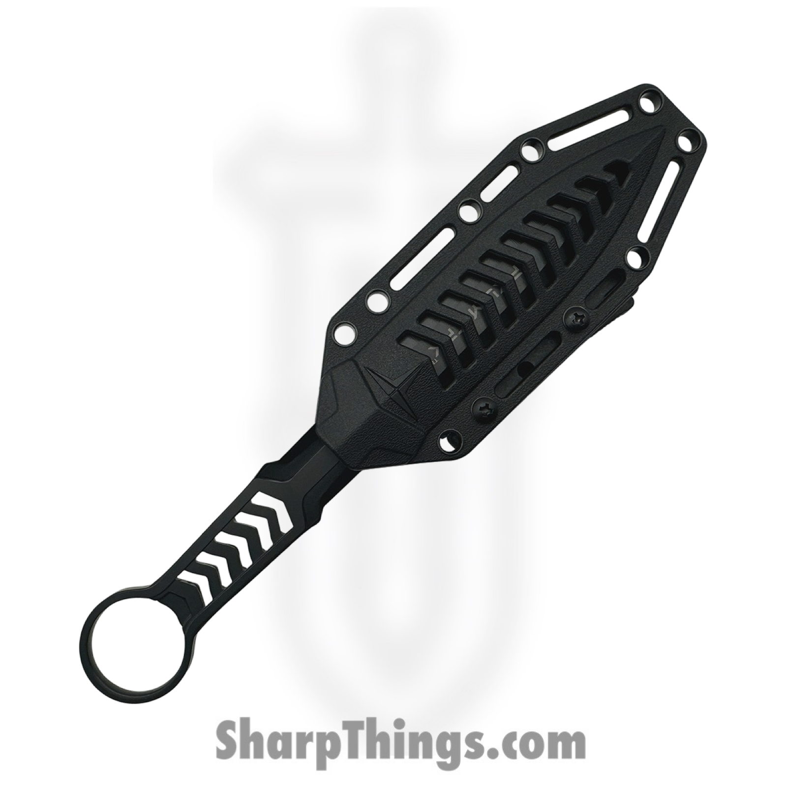 Takumitak - TKF302 - Missing Screw - Fixed Blade Knife - 3Cr13 SS Coated Spear Point - FRN - Black/ Coyote Tan - Image 3