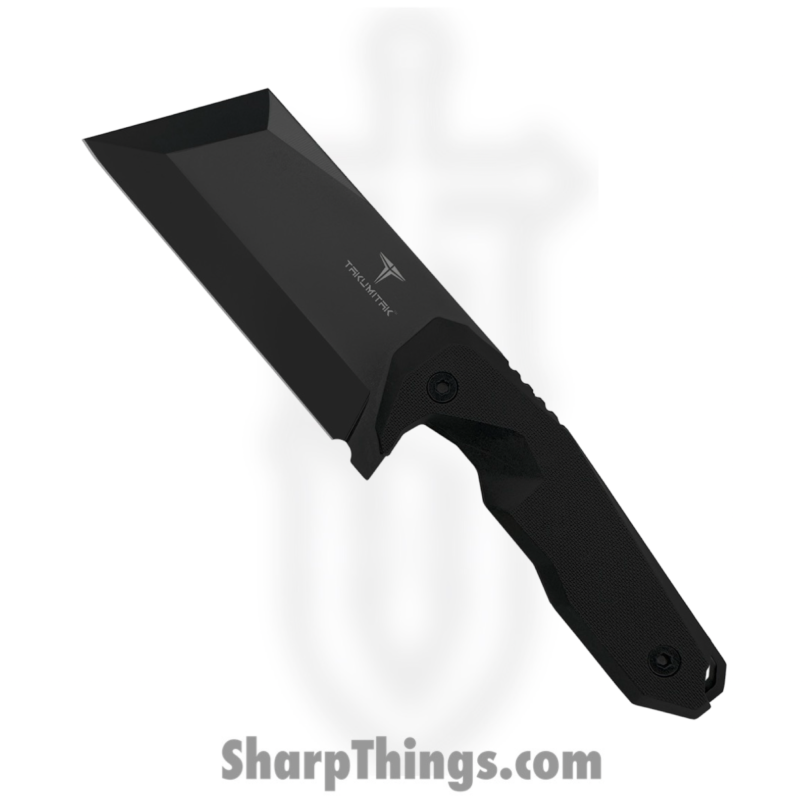 Takumitak - TKF308 - Antidote - Fixed Blade Knife - 3Cr13 SS Coated Cleaver - FRN - Black/ Coyote Tan
