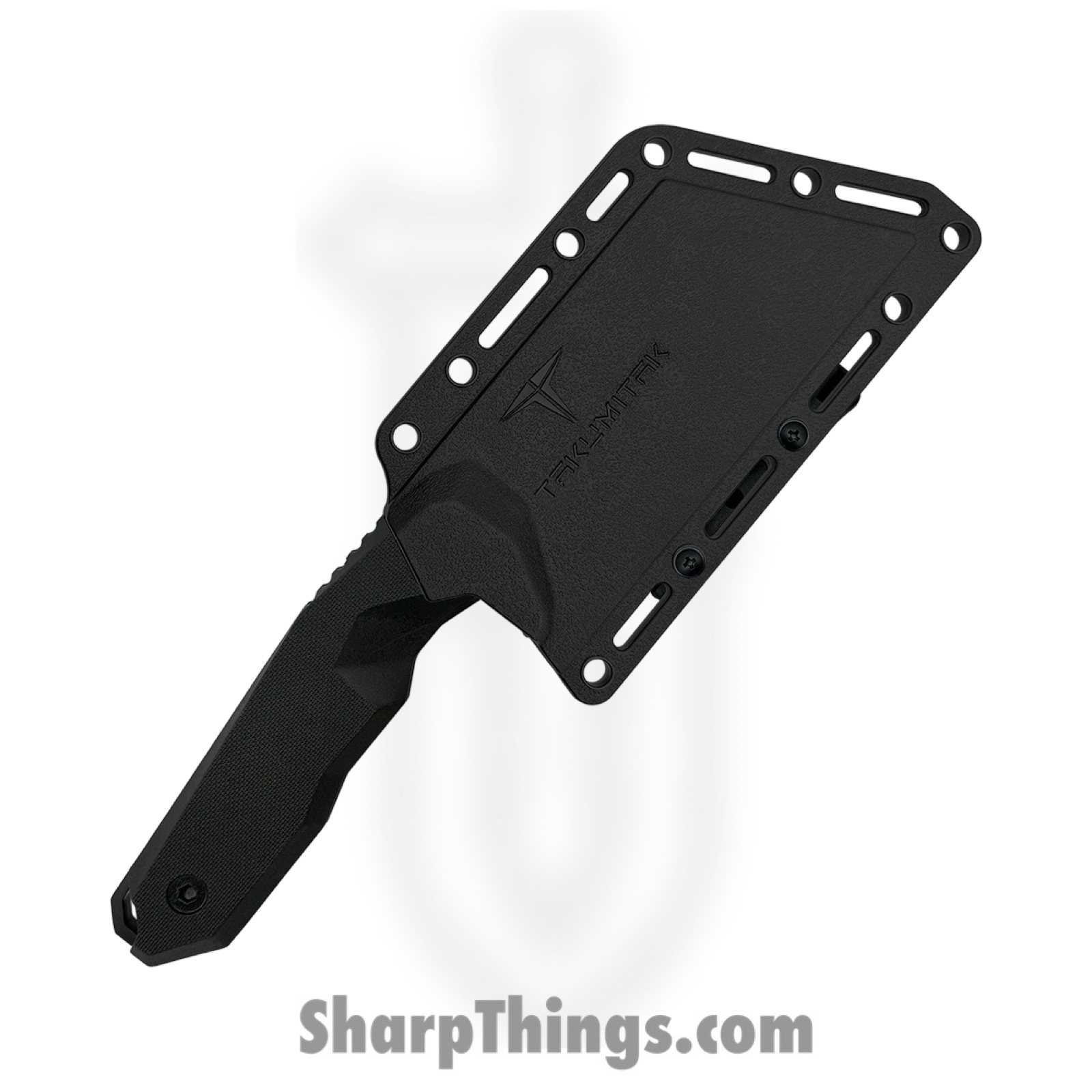 Takumitak - TKF308 - Antidote - Fixed Blade Knife - 3Cr13 SS Coated Cleaver - FRN - Black/ Coyote Tan - Image 3