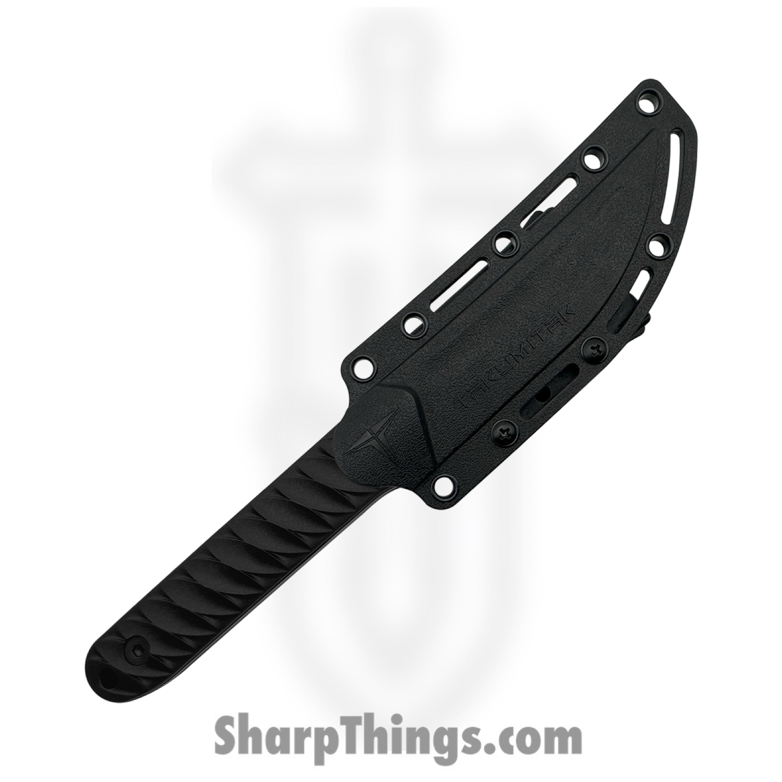 Takumitak - TKF313 - Ninja - Fixed Blade Knife - 3Cr13 SS Coated Trailing Point - FRN - Black/ Coyote Tan - Image 3