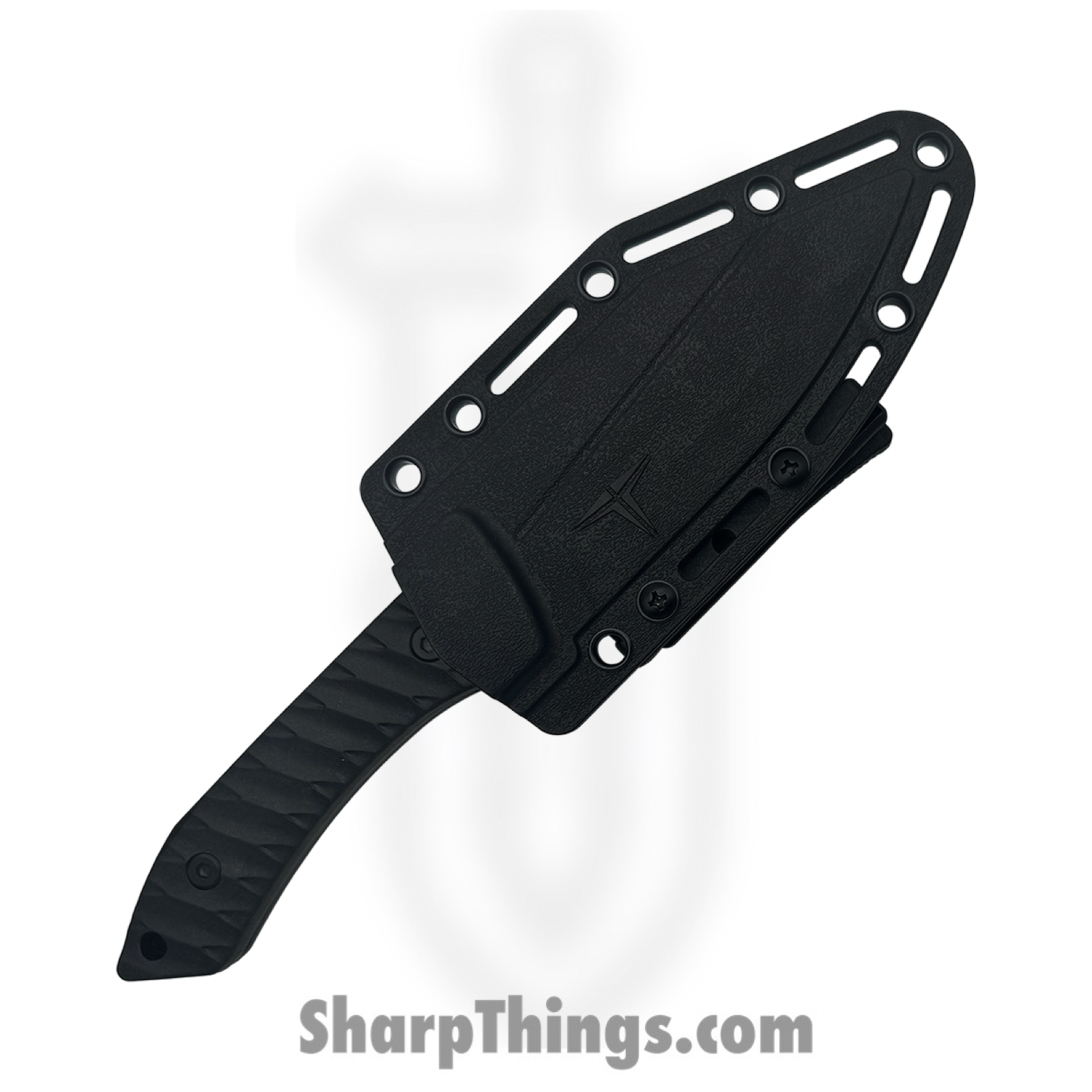 Takumitak - TKF318 - Asym - Fixed Blade Knife - 3Cr13 SS Coated Sheepsfoot - FRN - Black/ Coyote Tan - Image 3