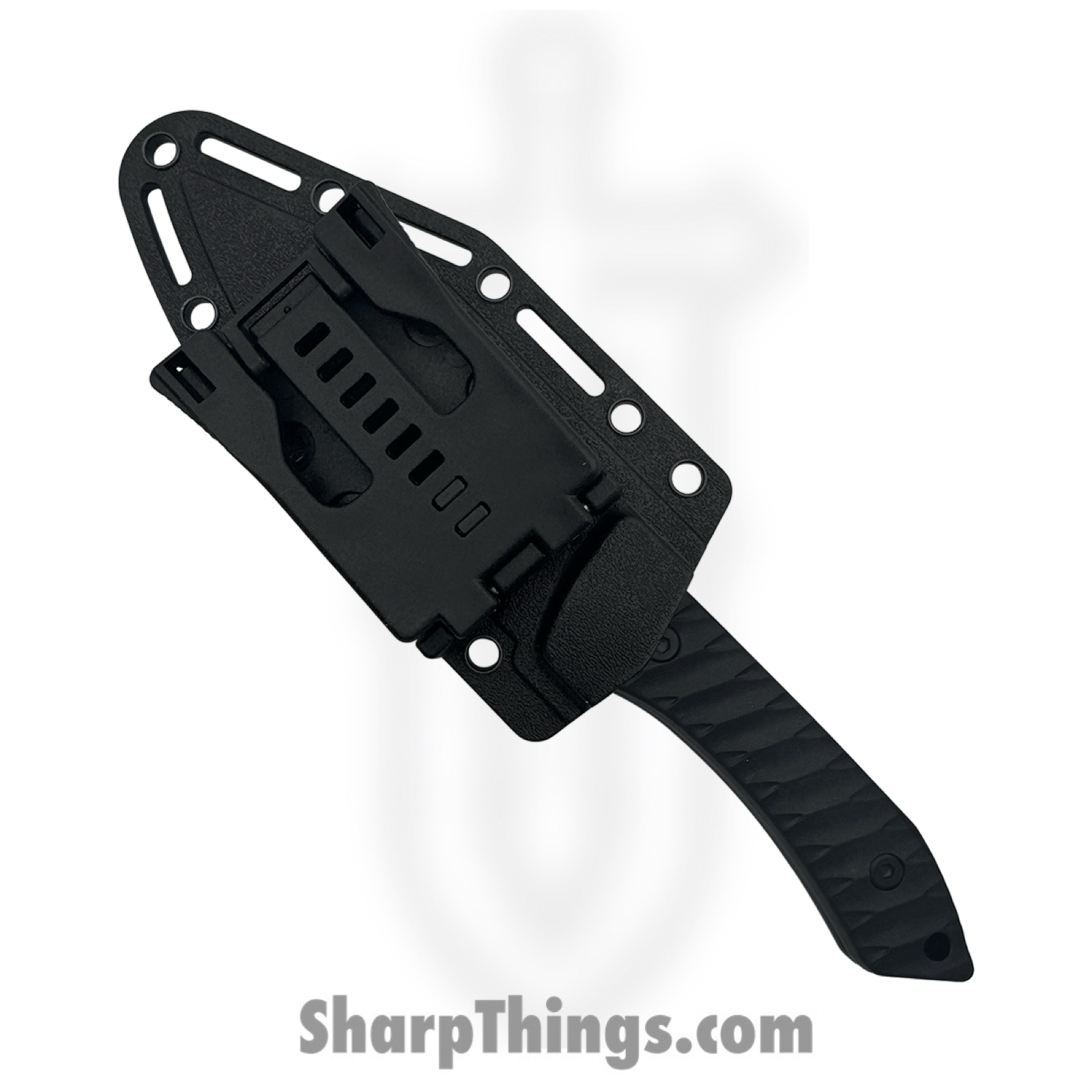 Takumitak - TKF318 - Asym - Fixed Blade Knife - 3Cr13 SS Coated Sheepsfoot - FRN - Black/ Coyote Tan - Image 4