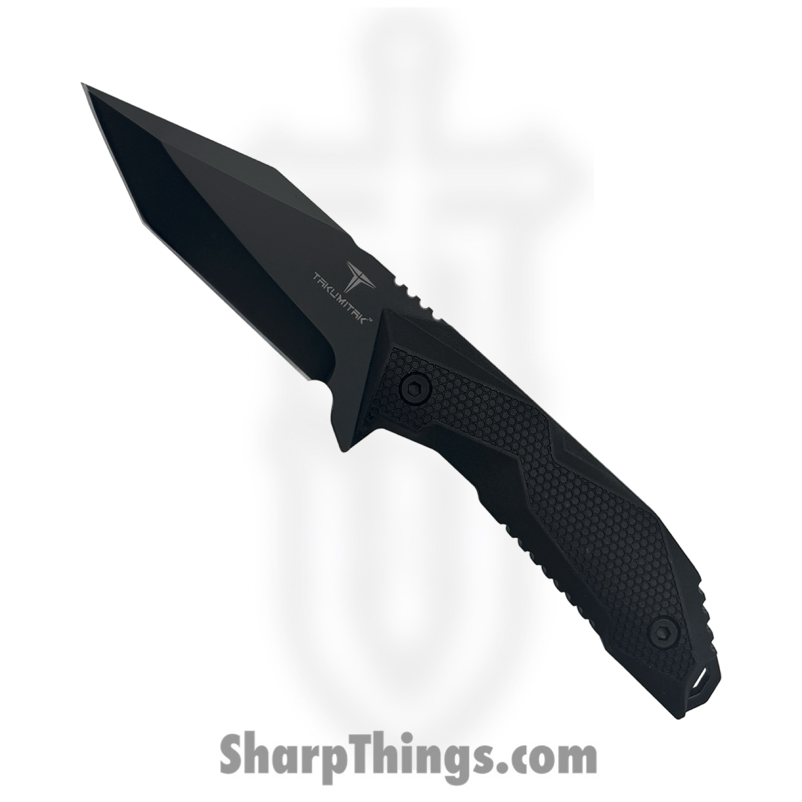 Takumitak - TKF320 - Terminal - Fixed Blade Knife - 3Cr13 SS Coated Tanto - FRN - Black/ Coyote Tan