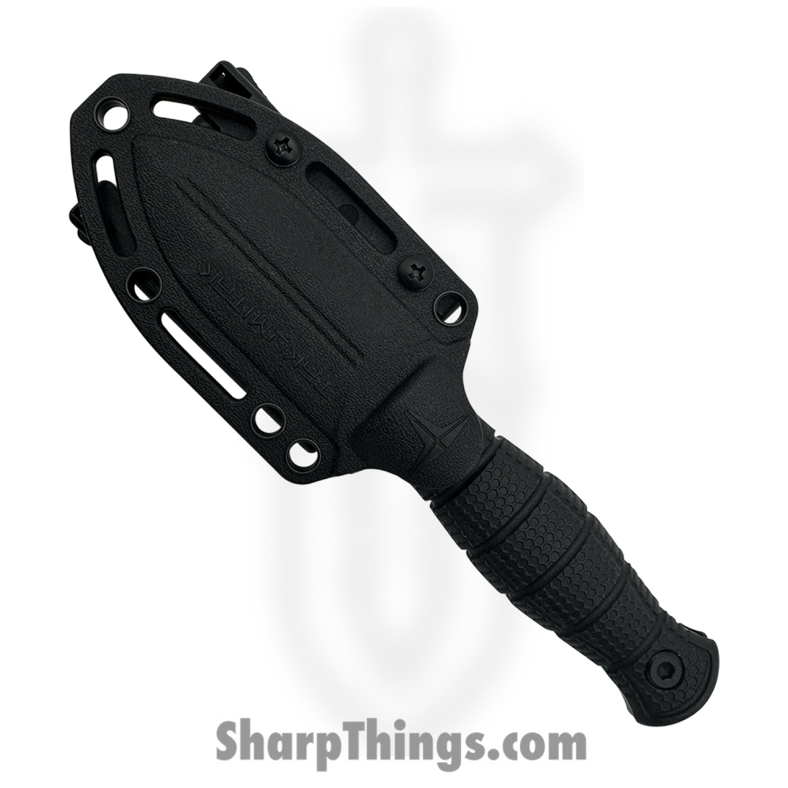 Takumitak - TKF3S04 - Little Buddy - Fixed Blade Knife - 3Cr13 SS Coated Spear Point - FRN - Black/ Coyote Tan - Image 3