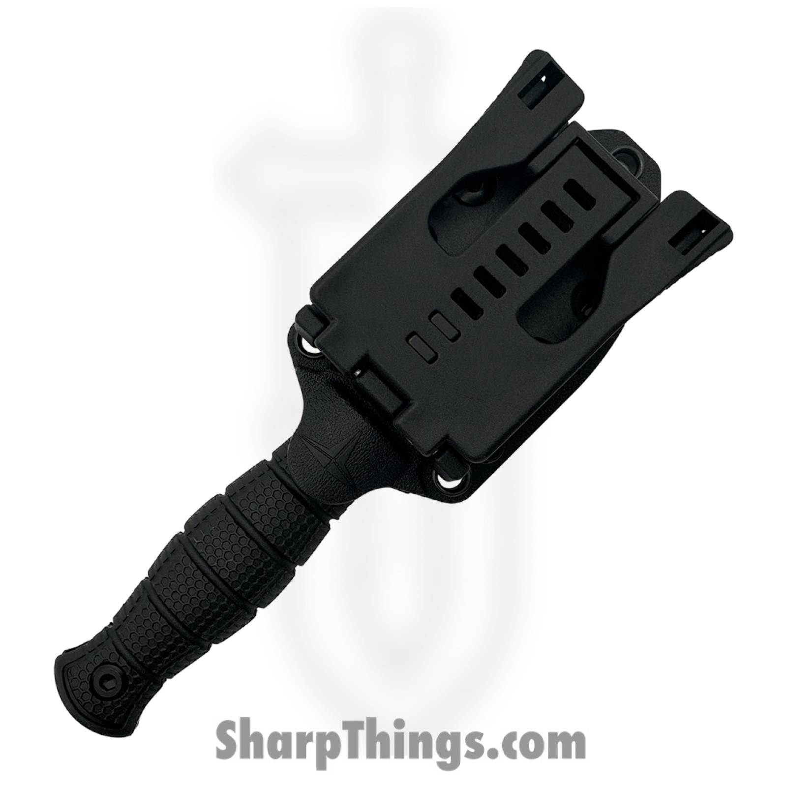 Takumitak - TKF3S04 - Little Buddy - Fixed Blade Knife - 3Cr13 SS Coated Spear Point - FRN - Black/ Coyote Tan - Image 4