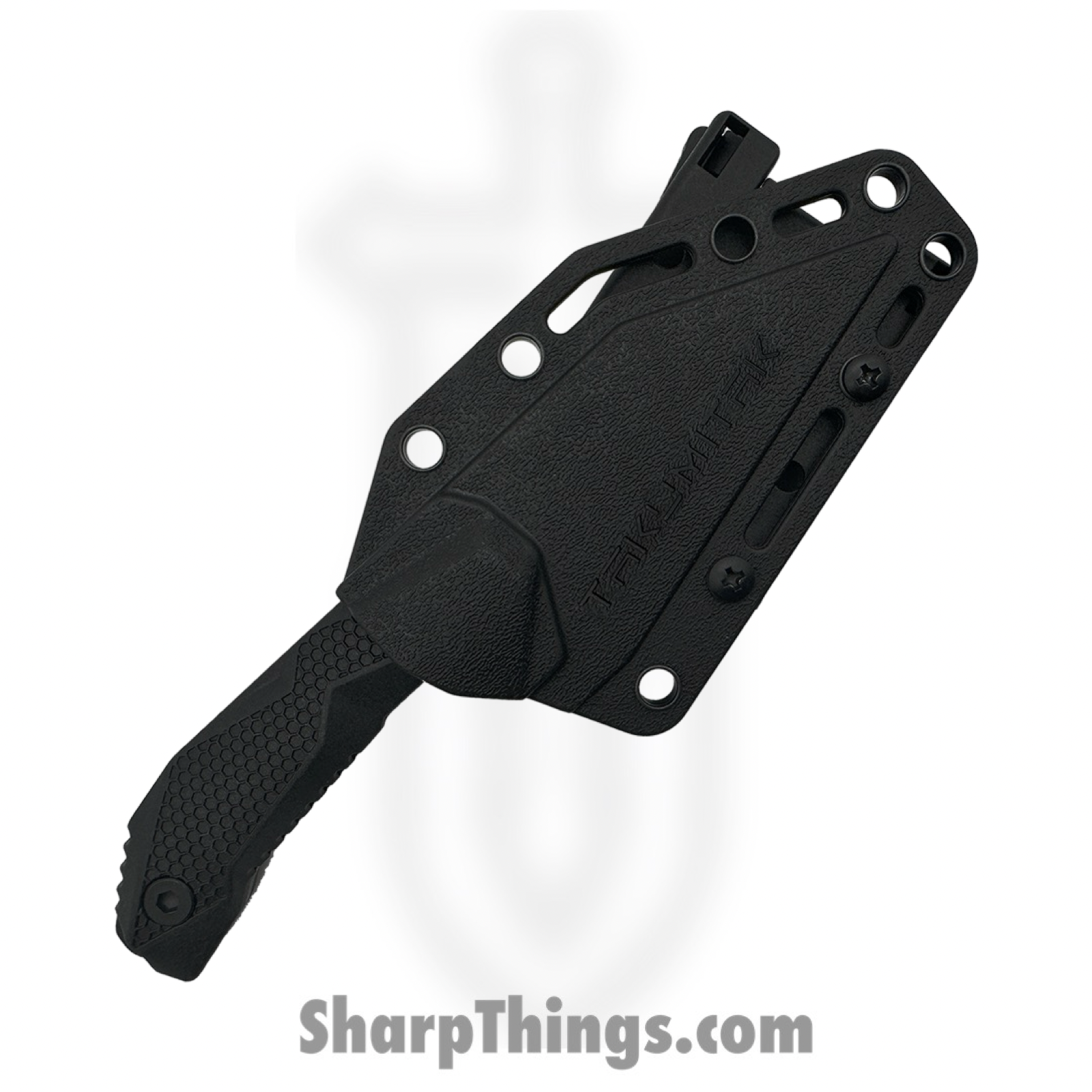 Takumitak - TKF3S09 - Sparky - Fixed Blade Knife - 3Cr13 SS Coated Wharncliffe - FRN - Black/ Coyote Tan - Image 3