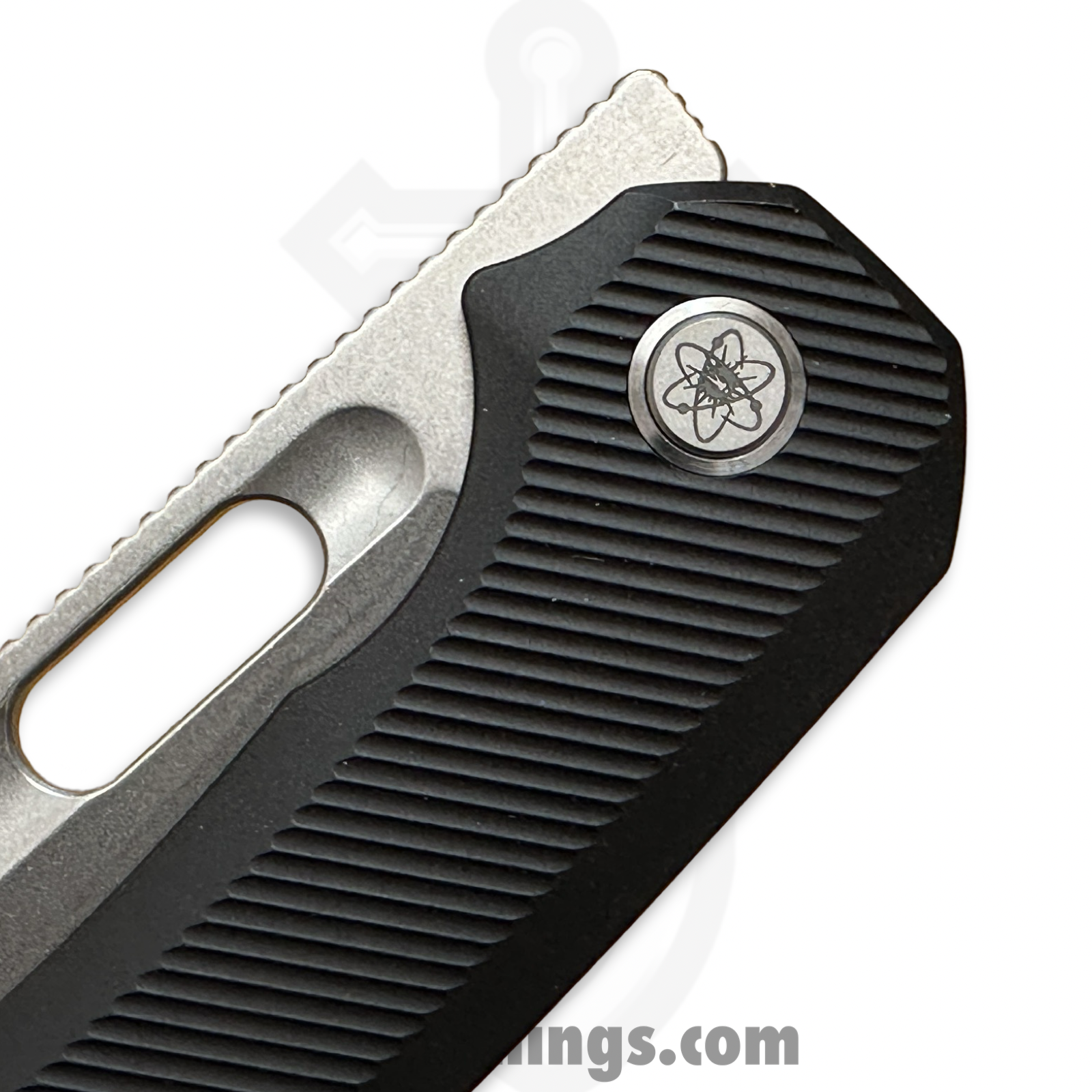 EMPEDC - EMP-REL-SW-BK - Relative Framelock - Folding Knife - CPM MagnaCut Stonewash Bowie - Titanium - Black - Image 6