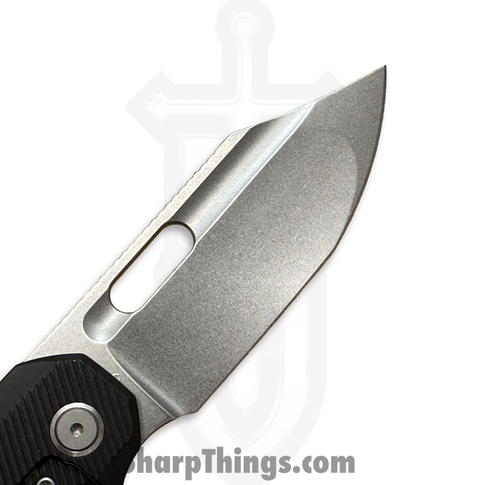 EMPEDC - EMP-REL-SW-BK - Relative Framelock - Folding Knife - CPM MagnaCut Stonewash Bowie - Titanium - Black - Image 5