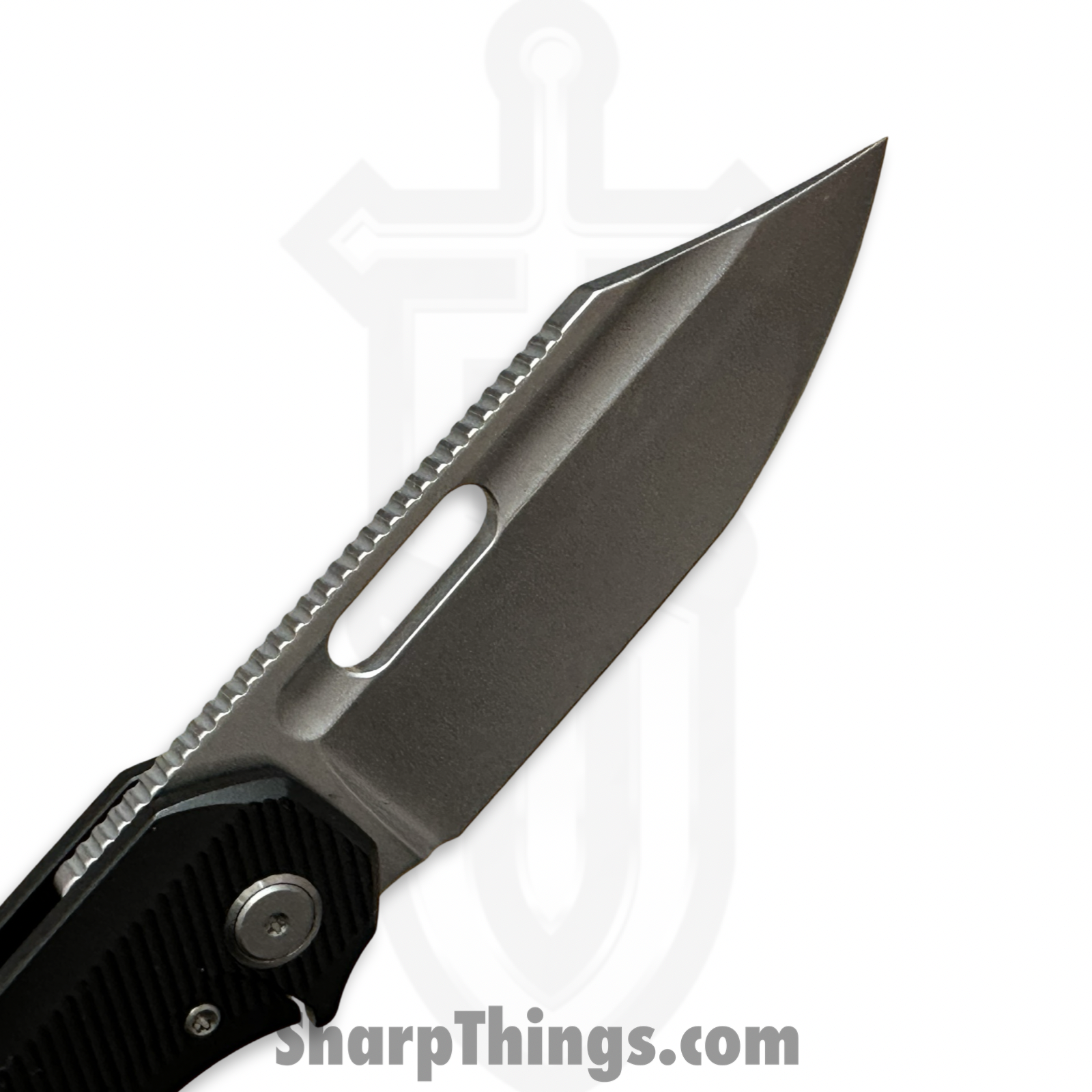 EMPEDC - EMP-REL-SW-BK - Relative Framelock - Folding Knife - CPM MagnaCut Stonewash Bowie - Titanium - Black - Image 4
