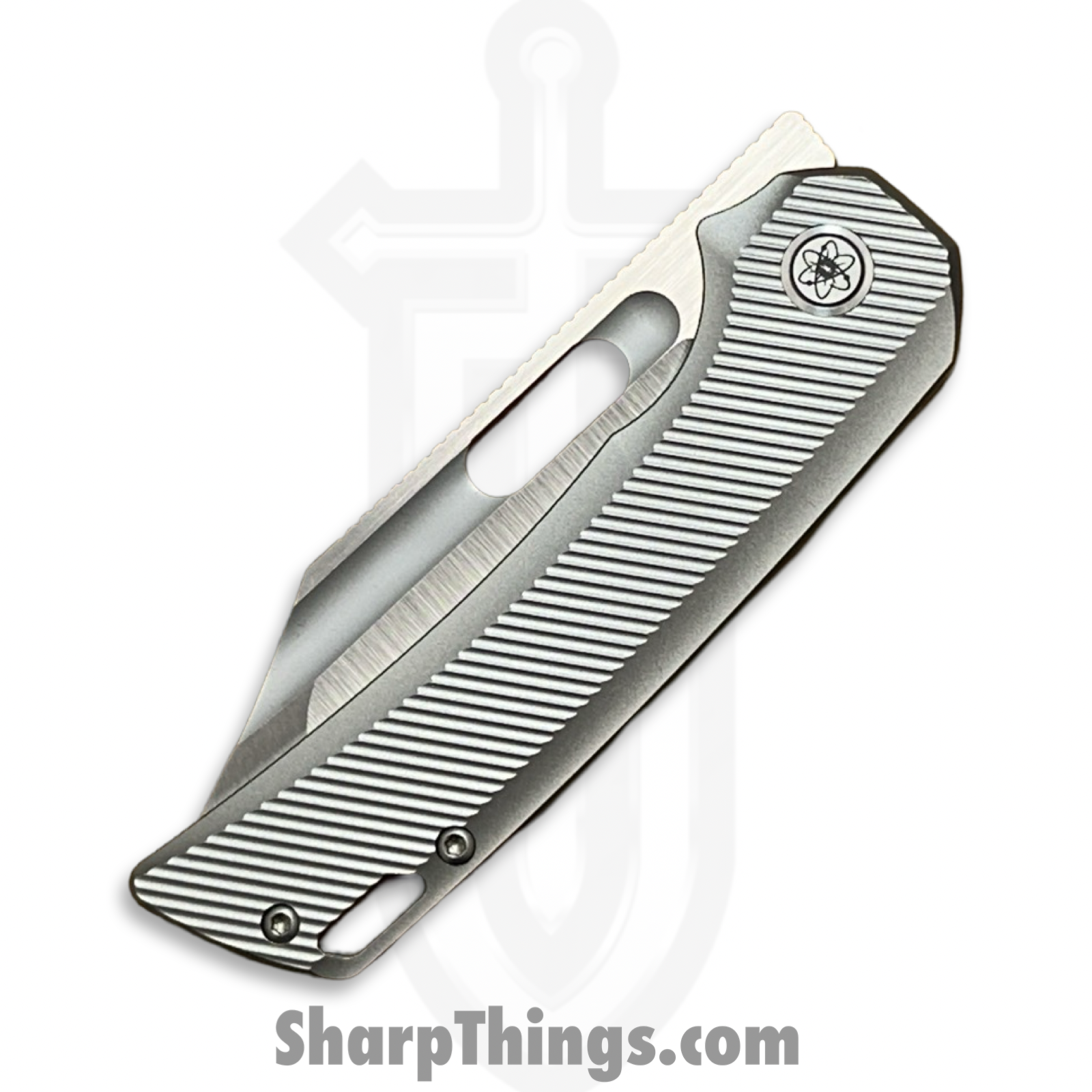 EMPEDC - EMP-REL-SA-BST - Relative Framelock - Folding Knife - CPM MagnaCut Satin Bowie - Titanium - Natural - Image 9