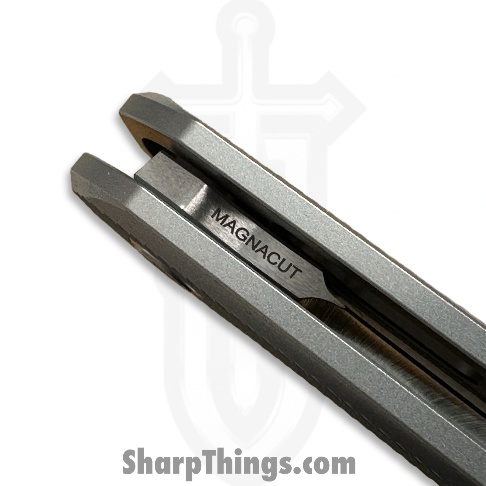 EMPEDC - EMP-REL-SA-BST - Relative Framelock - Folding Knife - CPM MagnaCut Satin Bowie - Titanium - Natural - Image 4