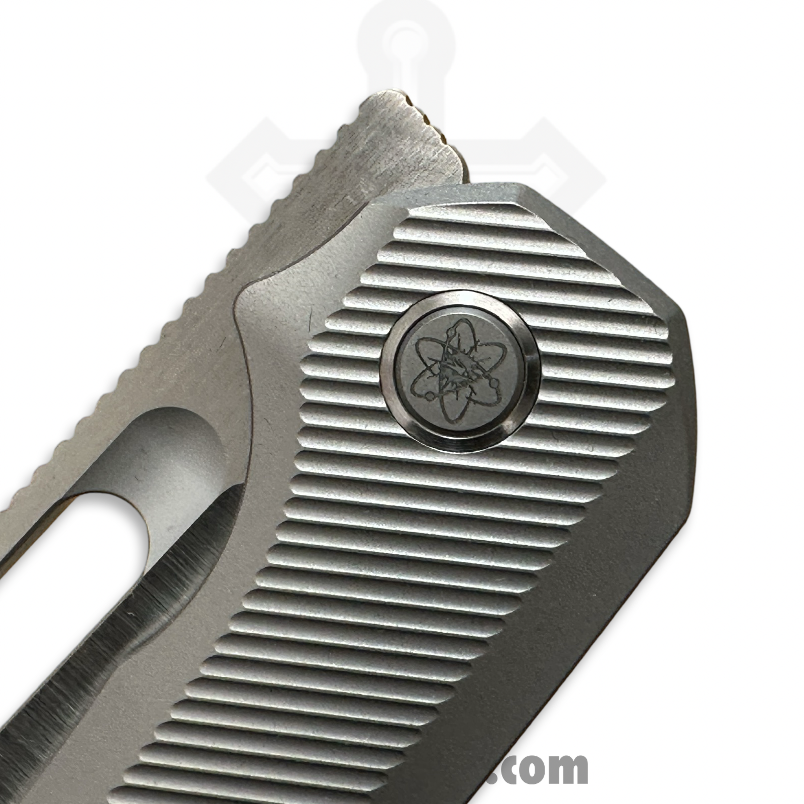EMPEDC - EMP-REL-SA-BST - Relative Framelock - Folding Knife - CPM MagnaCut Satin Bowie - Titanium - Natural - Image 3