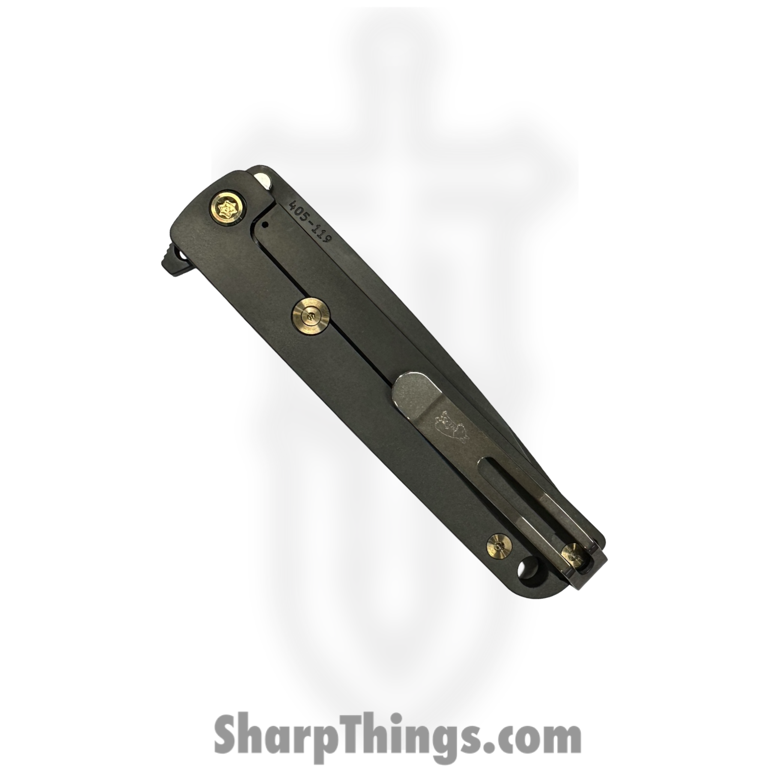 Medford Knife and Tool - MK2124PQ-40PV-T1C1-Q4 - M-48 - Folding Knife - S45VN Coated Drop Point - Titanium - Green - Image 4