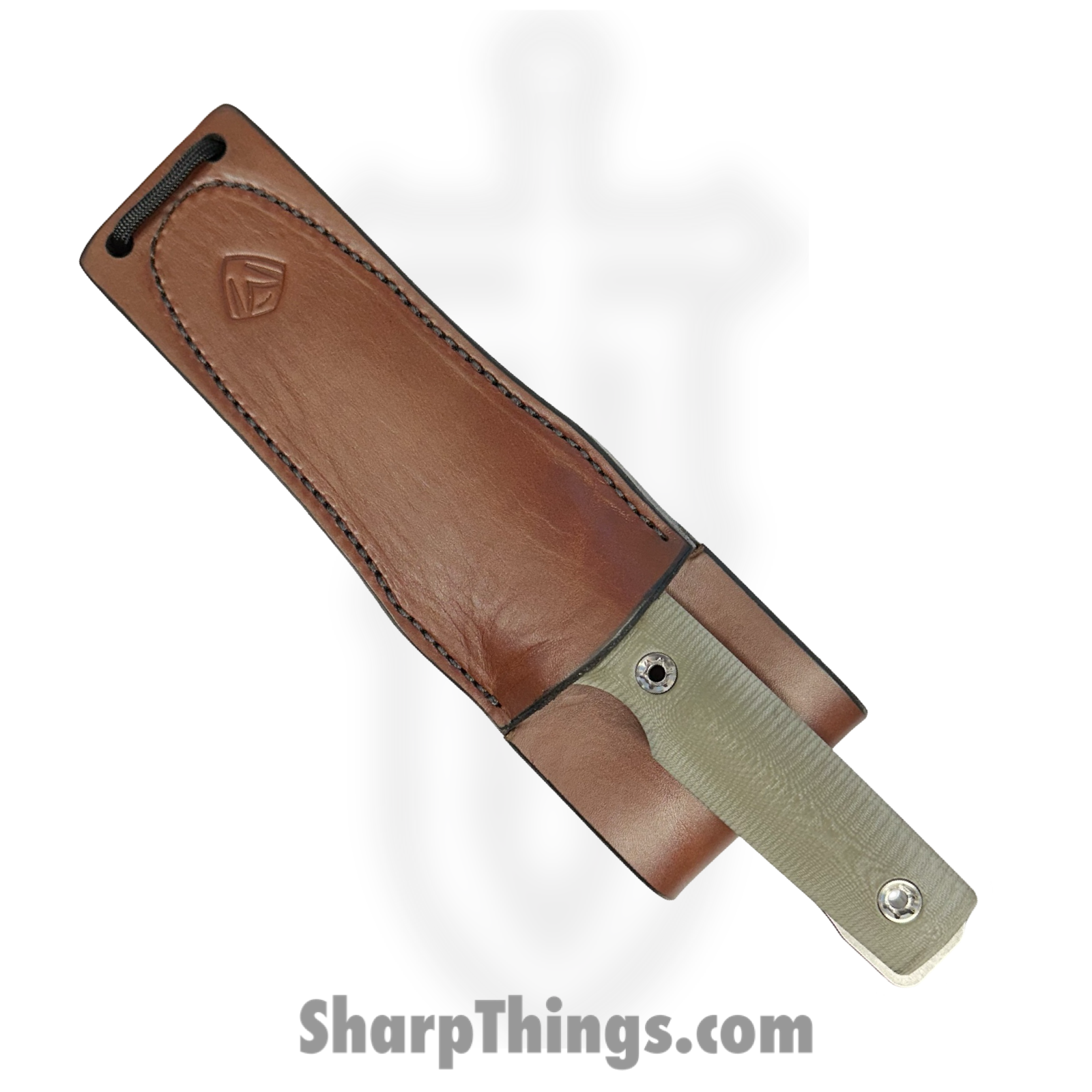 Medford Knife and Tool - MK1203TQ-10LE-SPQ3-Q4 - The San PS - Fixed Blade Knife - 3V Tumbled Drop Point - G10 - OD Green - Image 3